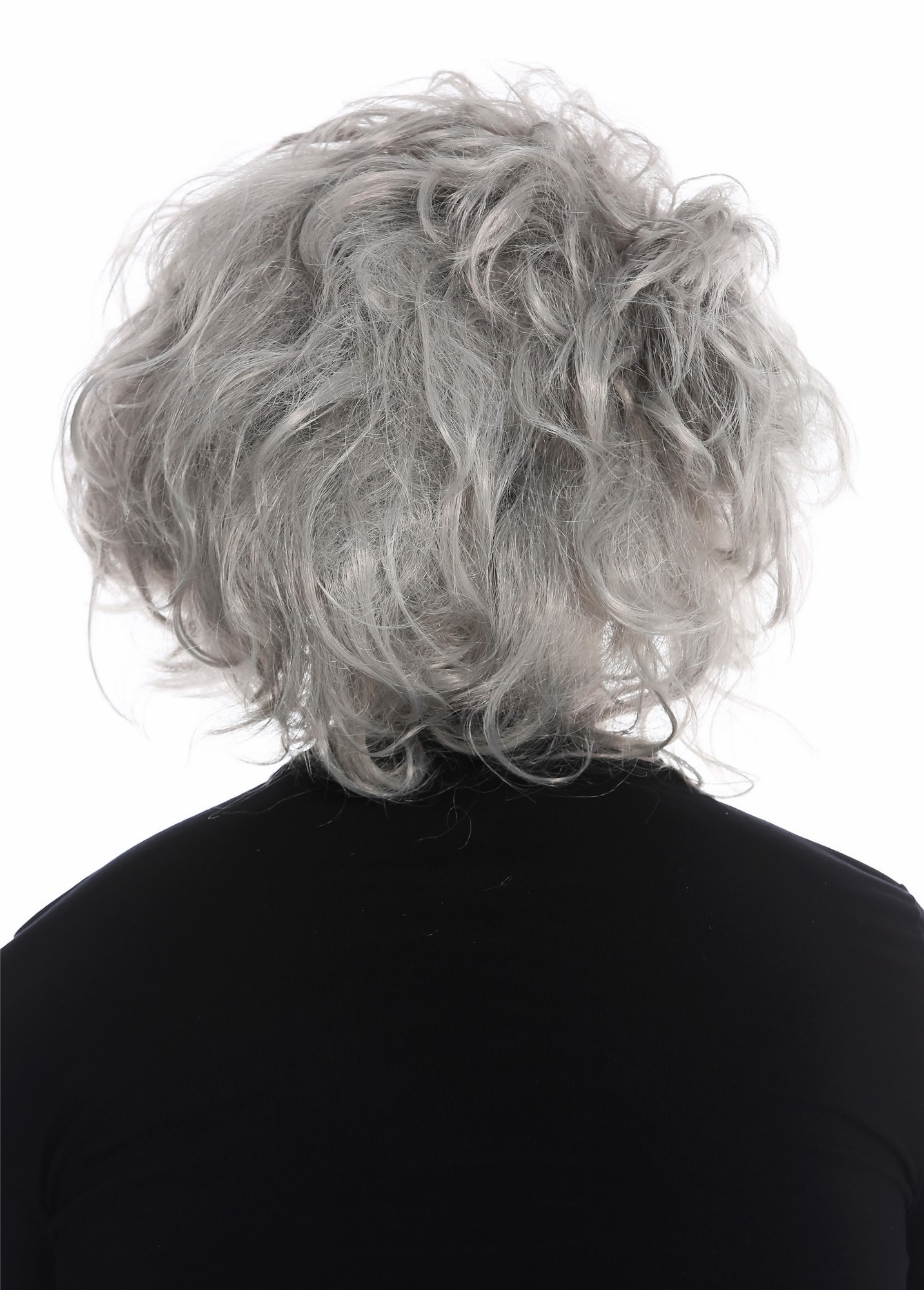 Party Wig, Men, silver gray, wavy, shoulder-length