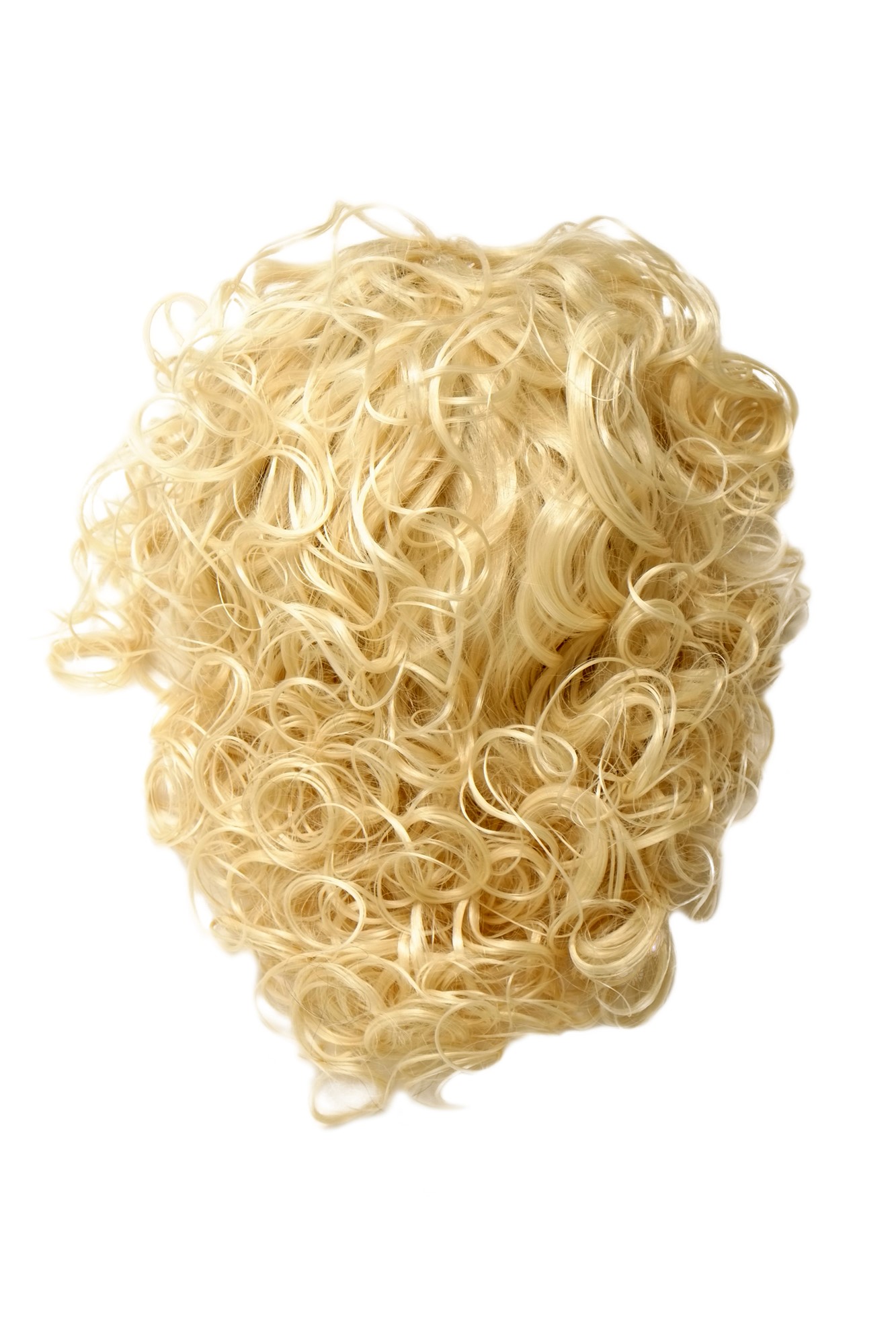 Haarteil 7 Clips Haarverlängerung Halbperücke Locken Platinblond H9312-613, Ansicht 3, WIG ME UP: Ihr Perücken Online Shop lockige Halbperücke Platinblond 40 cm lang