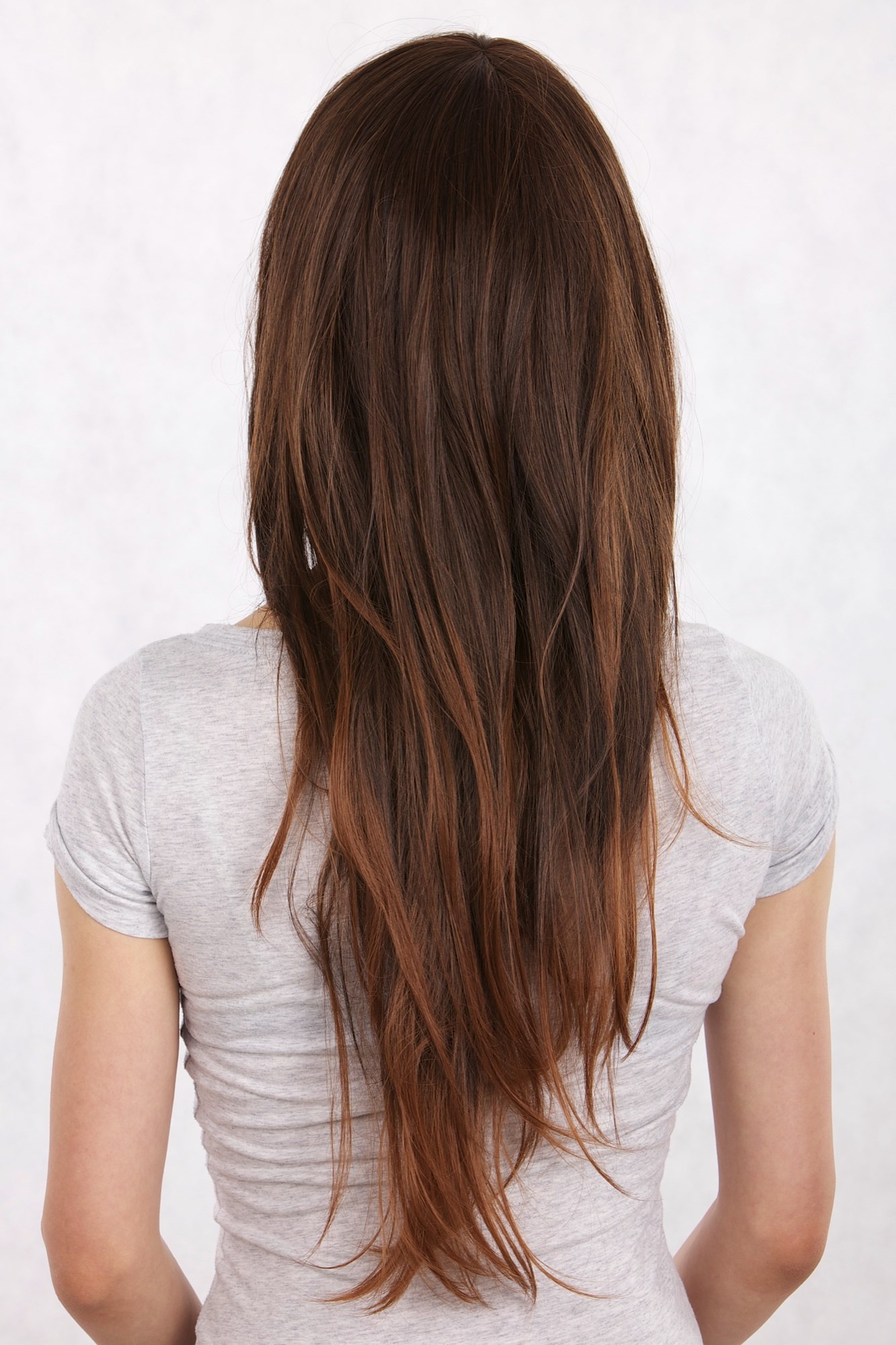 Lady wig women very long straight slghtly wavy layered chestnut brown mix 3251, view 4, WIG ME UP: Your Perücken Online Shop Quality Wigs, Ladies, Brown, straight, long