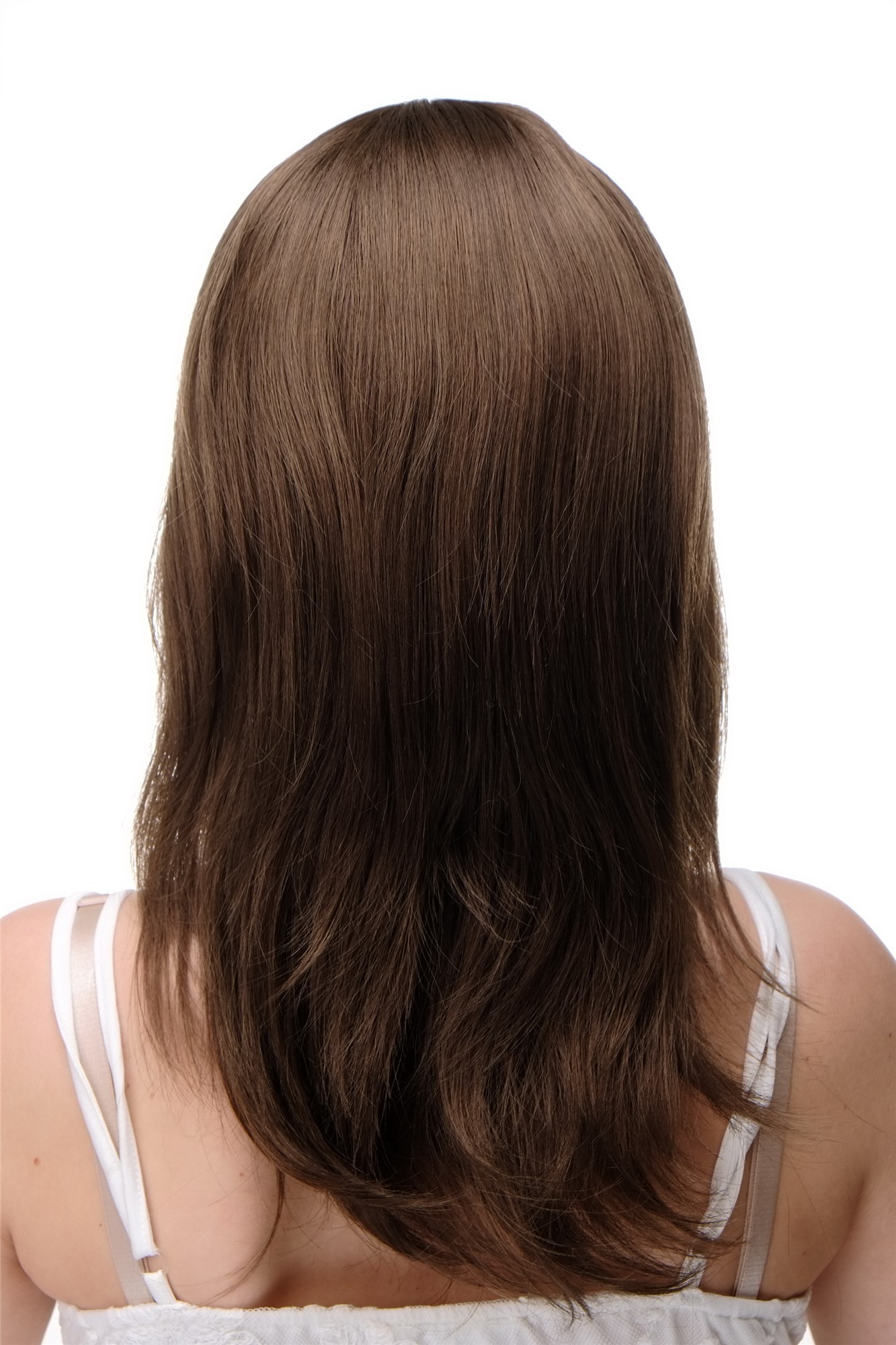 Lady wig medium length long fringe parted to side straight layered brown 3003, view 4, WIG ME UP: Your Perücken Online Shop Quality Wigs, Ladies, medium golden brown, straight, long