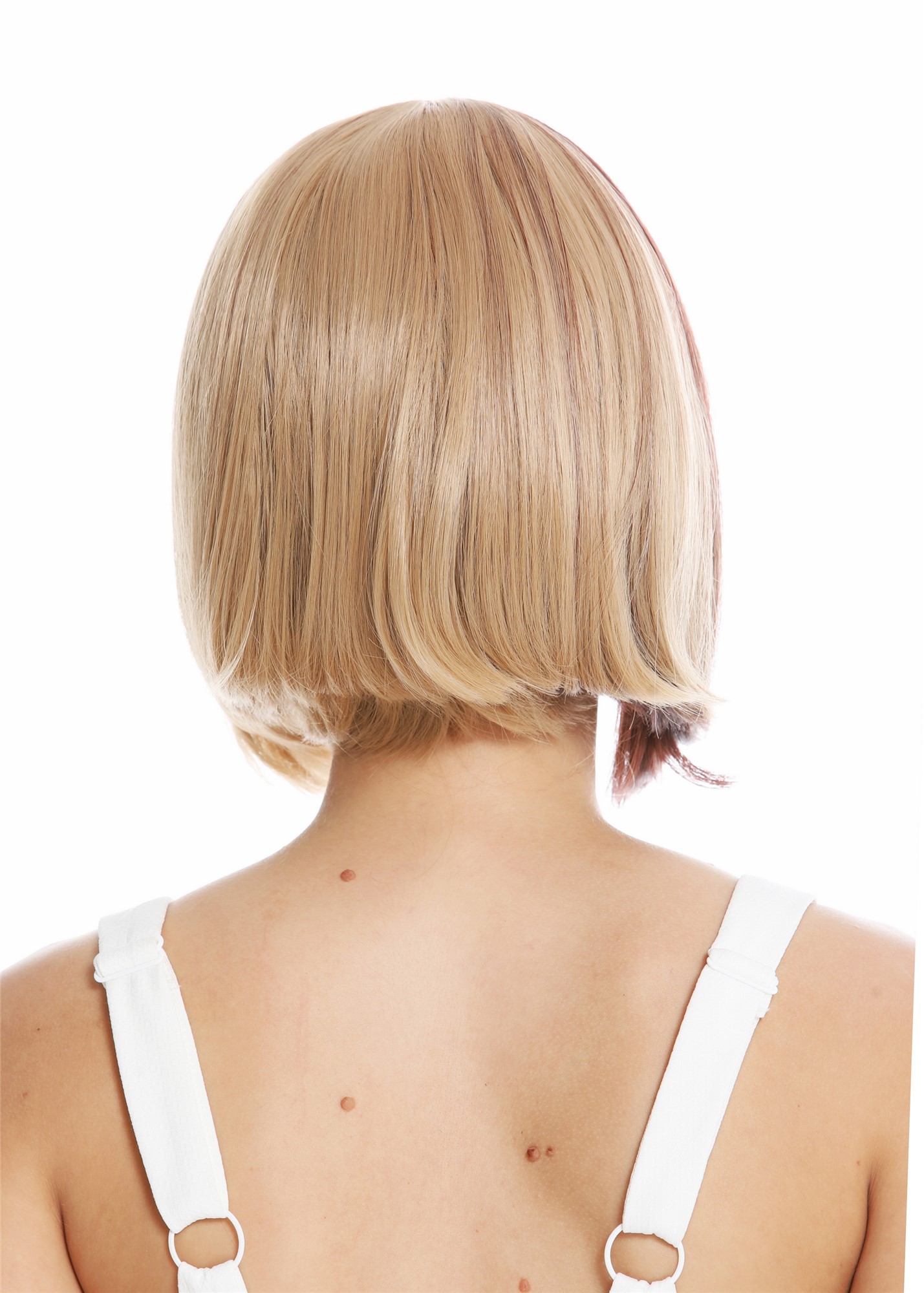 hochwertige Qualitätsperücken, Perücke kurz Longbob Hellbraun Braun Mix GFW2641-18+33, Ansicht 4, WIG ME UP: Ihr Perücken Online Shop glatte Tressen-Perücke mit Kopfhaut-Imitat Braun-Mix kurze Haare für Damen