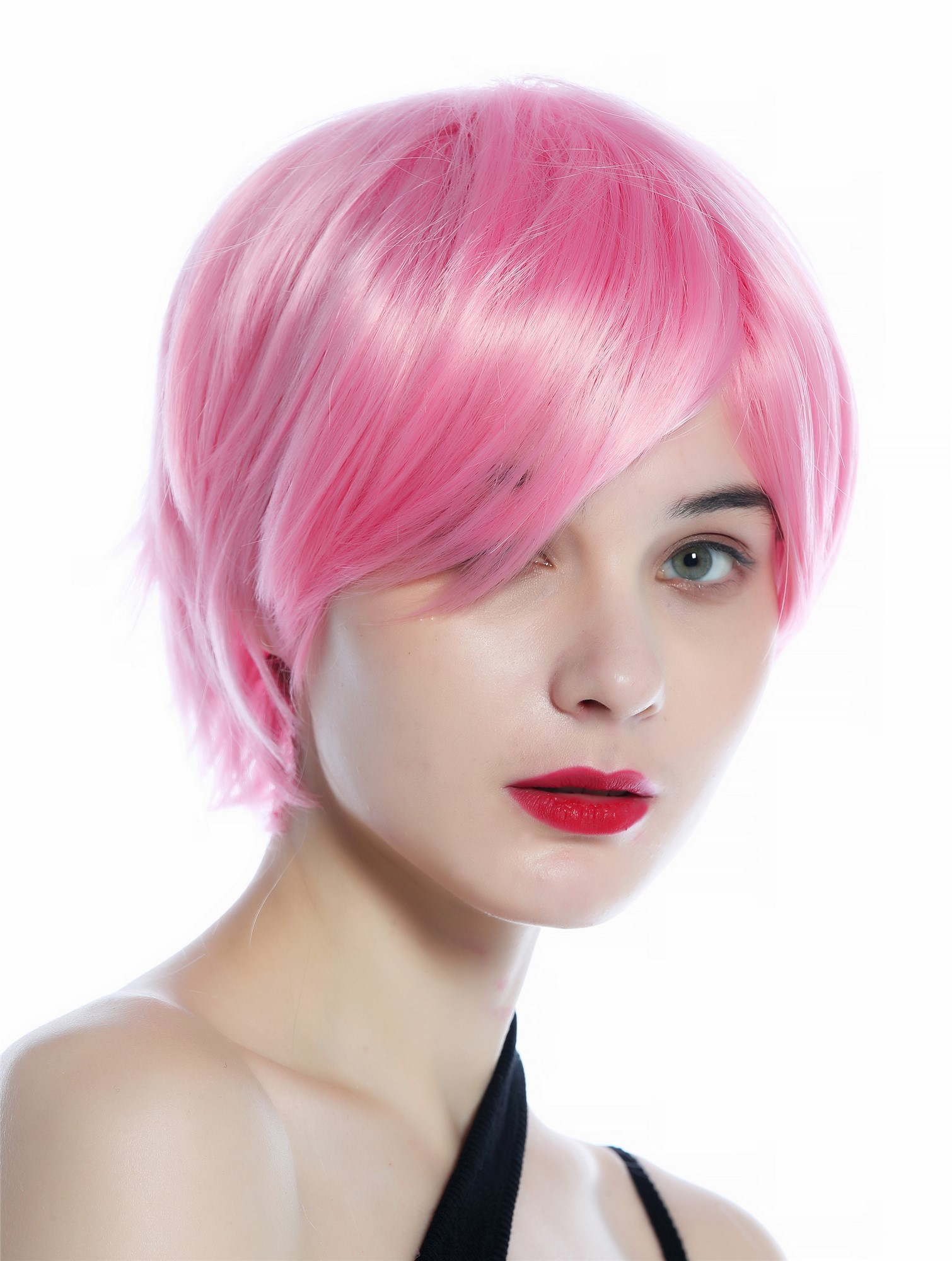 Quality Wigs, Ladies, light pink, straight, short