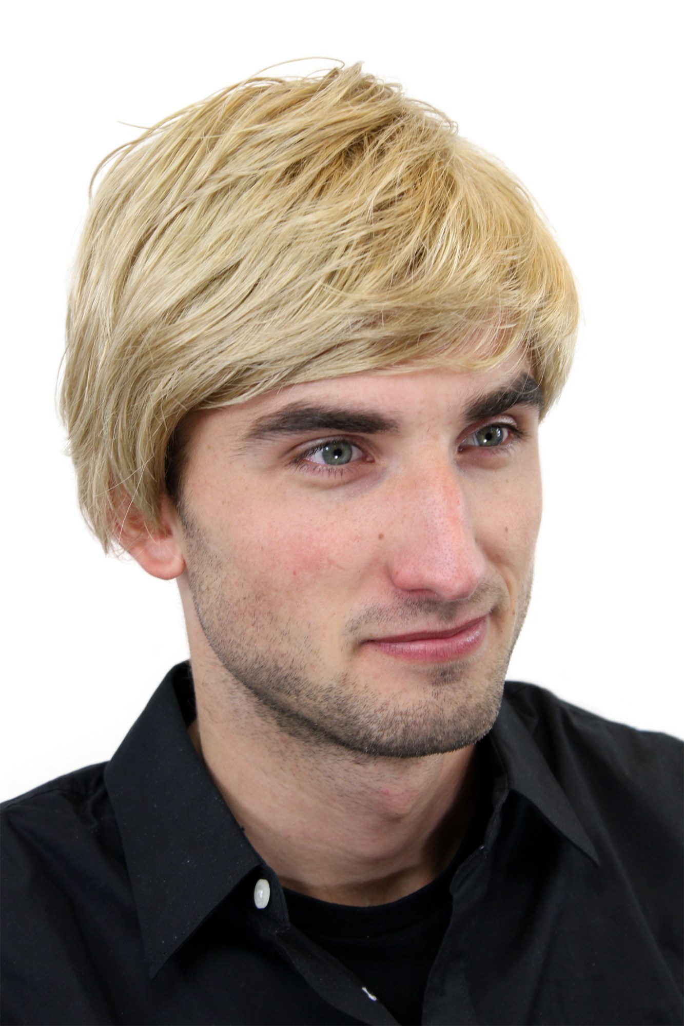 Men's wig man synthetic short medium blonde cool youthful young GFW993, view 3, WIG ME UP: Your Perücken Online Shop Quality Wigs, Men, Blonde, straight, short