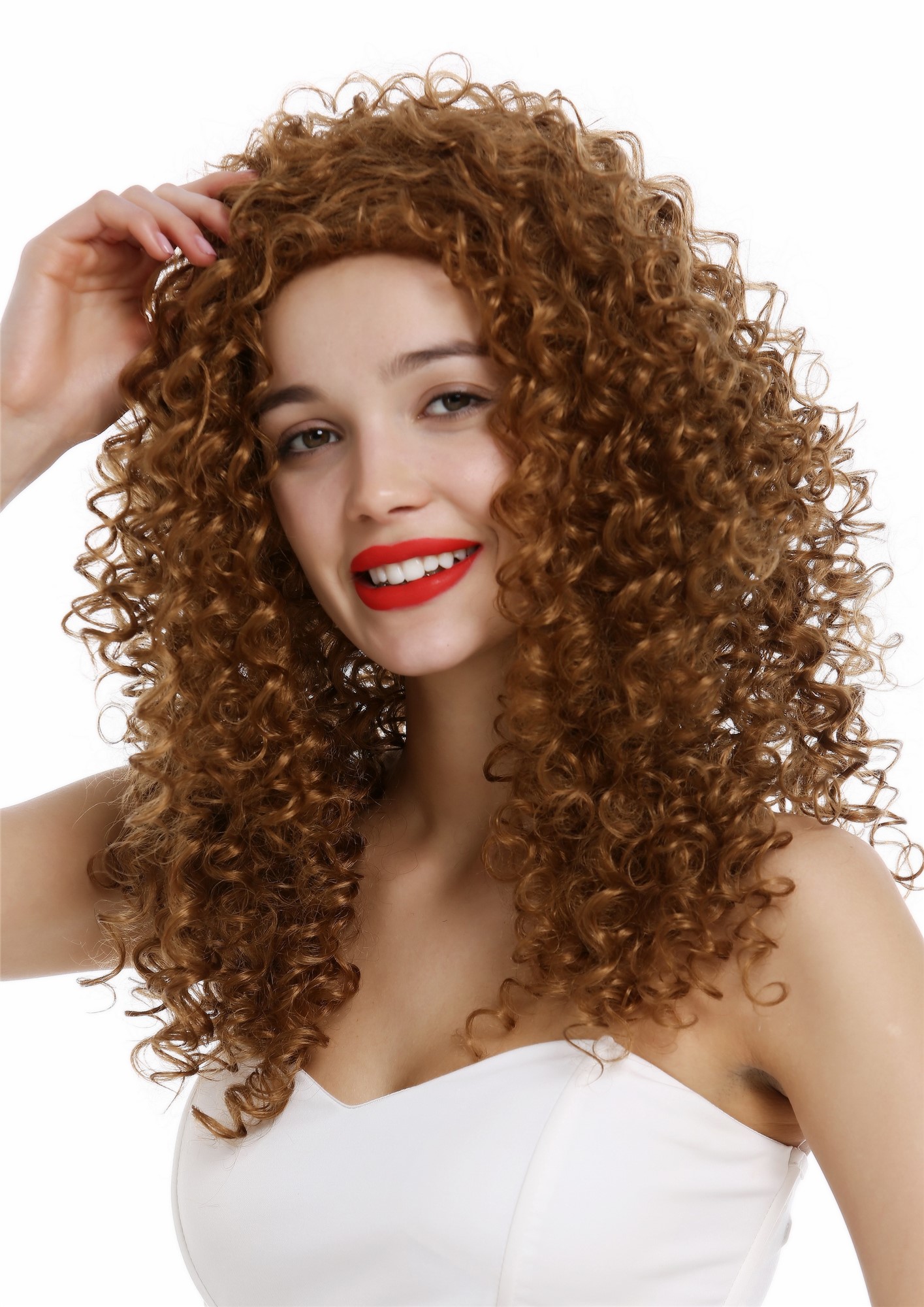 Lady Wig Women long very curly voluminous curls curled strawberry blond  VK-35, view 2, WIG ME UP: Your Perücken Online Shop Quality Wigs, Ladies, strawberry blonde, curled, long