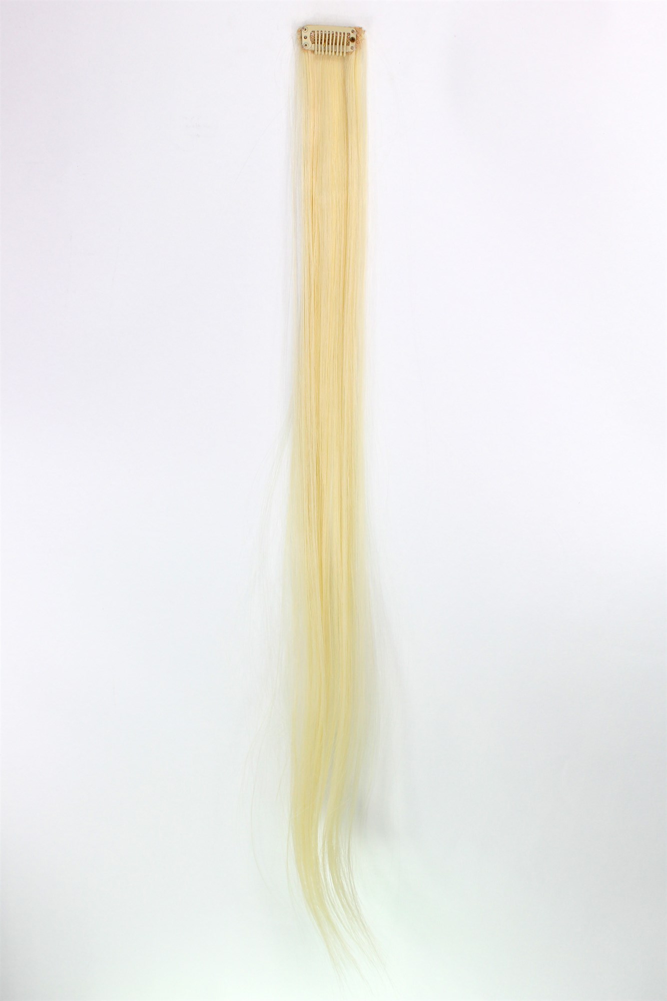 glatte Extensions Lichtblond 63 cm lang