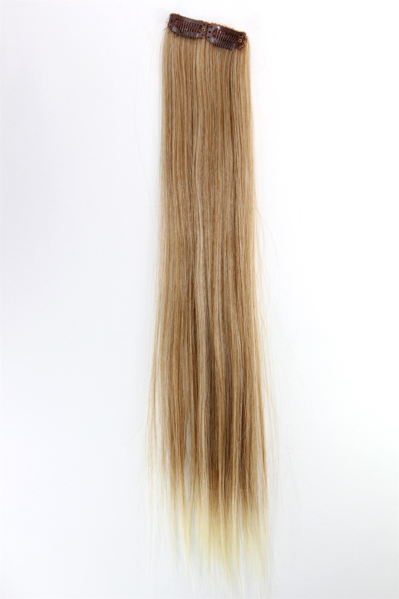 glatte Extensions Kupfer-Hell-Blond-Mix 45 cm lang