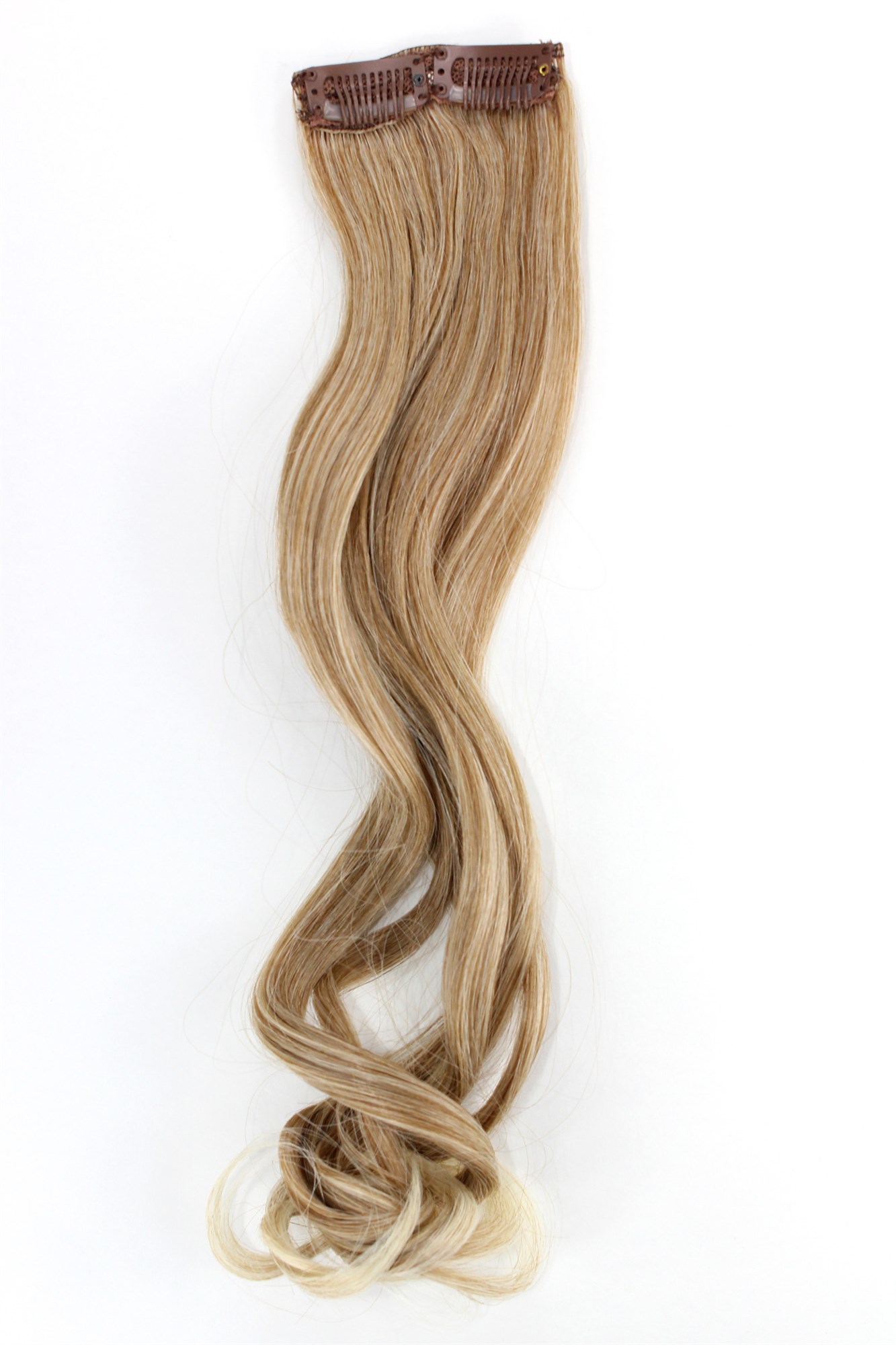 wellige Extensions Kupfer-Hell-Blond-Mix 45 cm lang