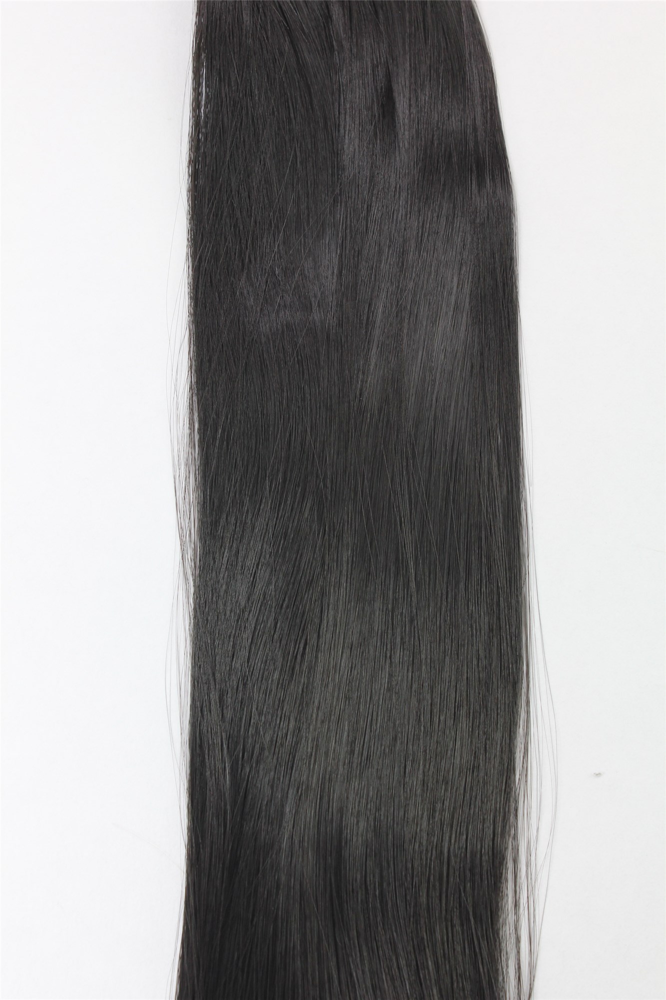 8-tlg Clip-in Komplett-Set Extensions Schwarz Schwarzbraun EX03-GGO-2, Ansicht 2, WIG ME UP: Ihr Perücken Online Shop glatte Extensions Schwarzbraun 40 cm lang