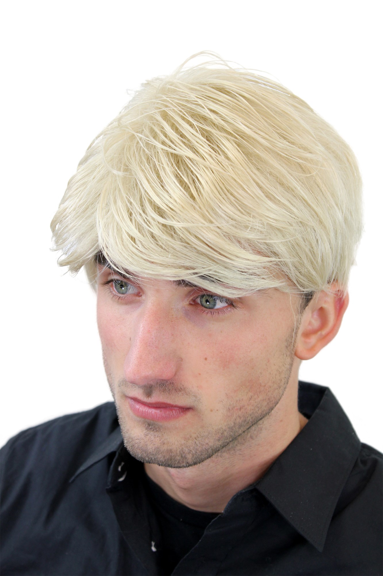 Men's WIG (for Men or Unisex) HIGH  synthetic short BRIGHT BLOND youthful young look Man, view 2, WIG ME UP: Your Perücken Online Shop Quality Wigs, Men, Blonde, straight, short