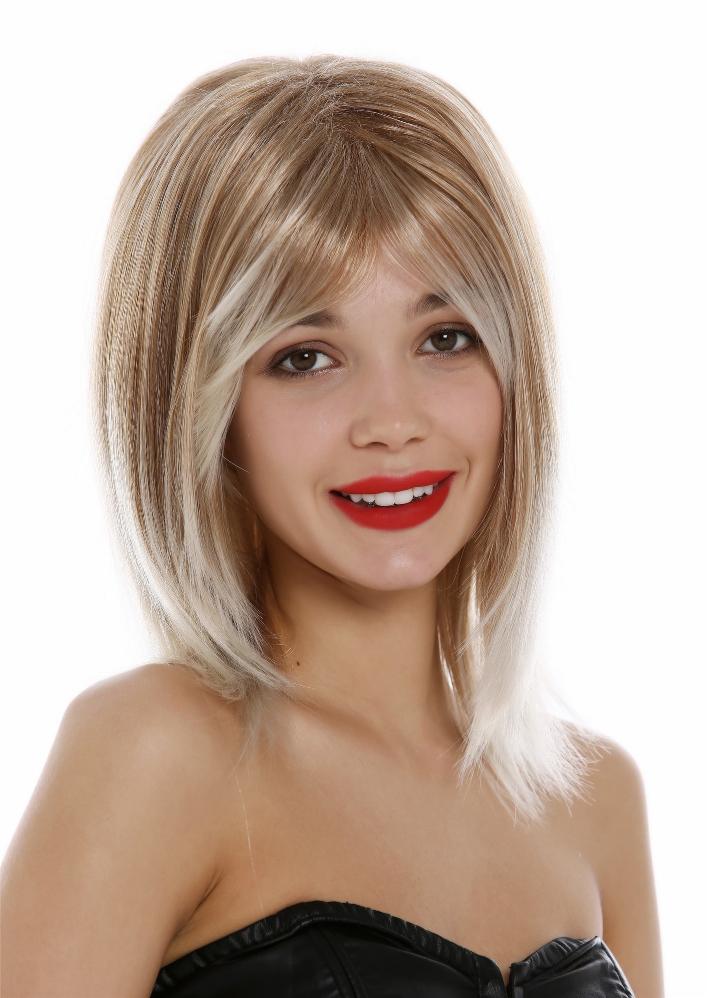 Lady wig women short shoulder-length Longbob sleek ombre blond mix GFW2472, view 2, WIG ME UP: Your Perücken Online Shop Quality Wigs, Ladies, blond mix, straight, shoulder-length