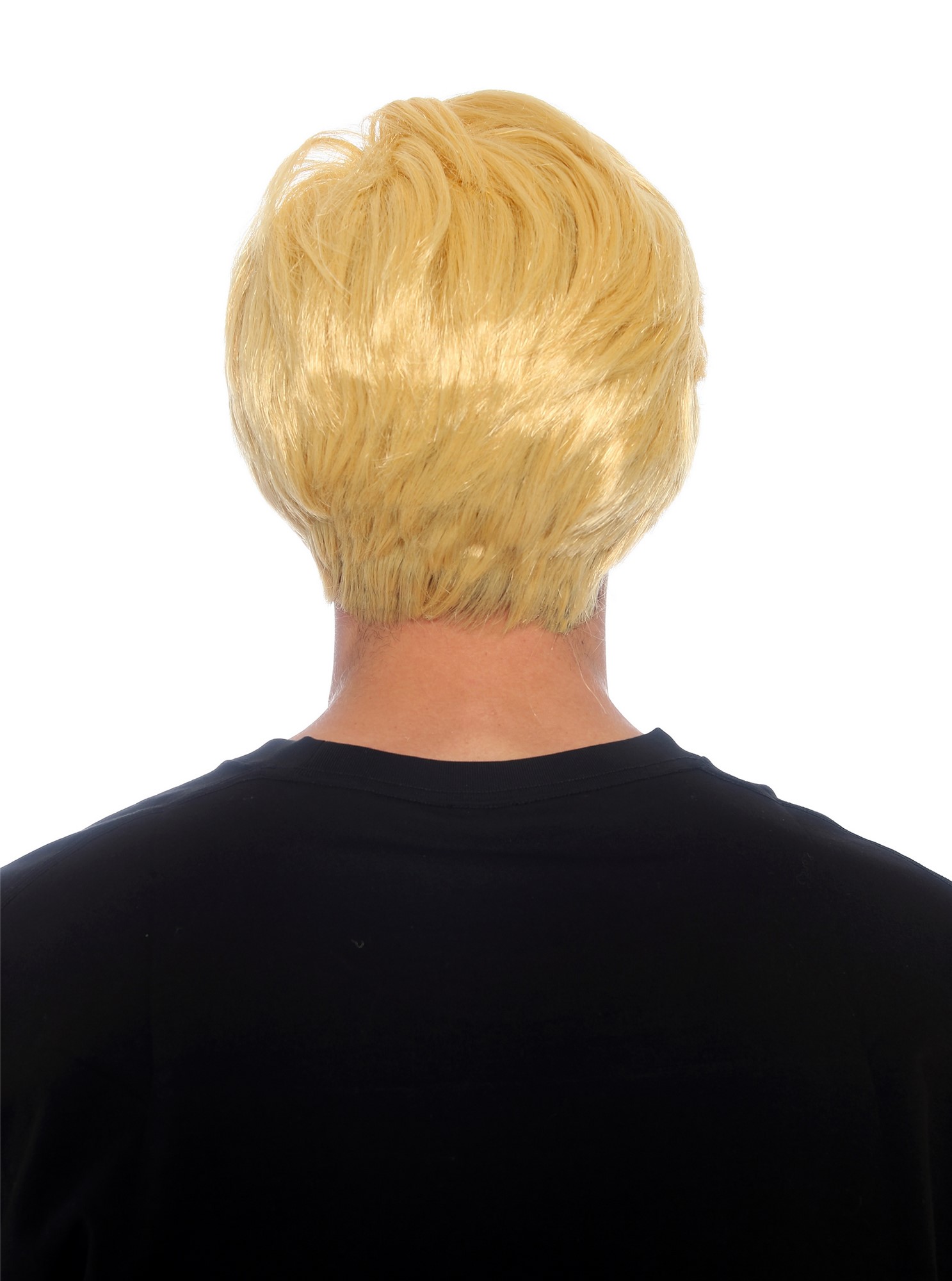 glatte Party-Perücke Goldblond 25 cm lange Perücke für Herren