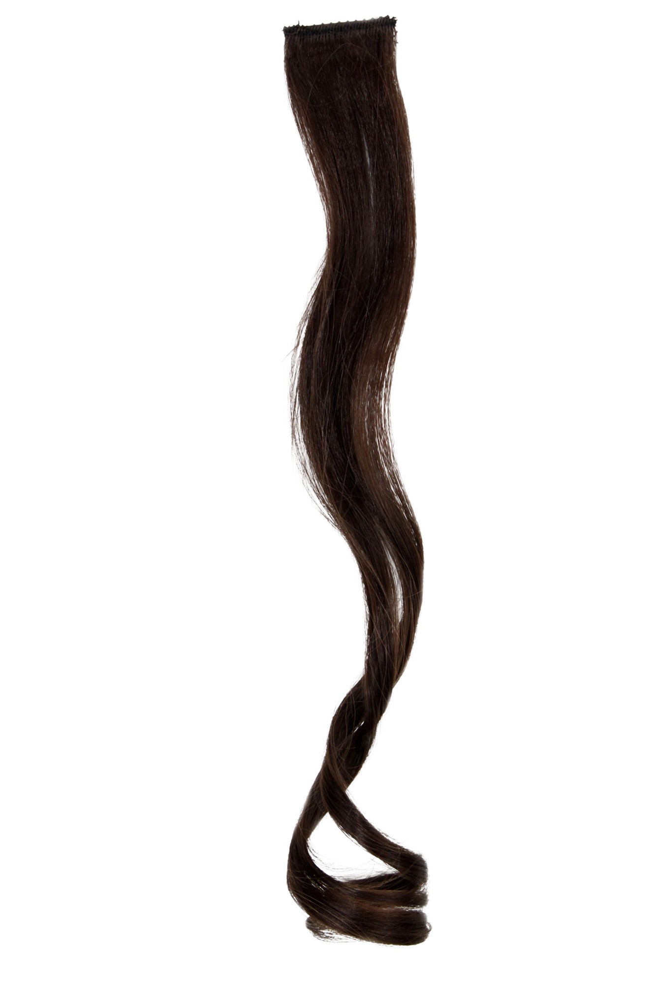 wellige Extensions Braun 45 cm lang