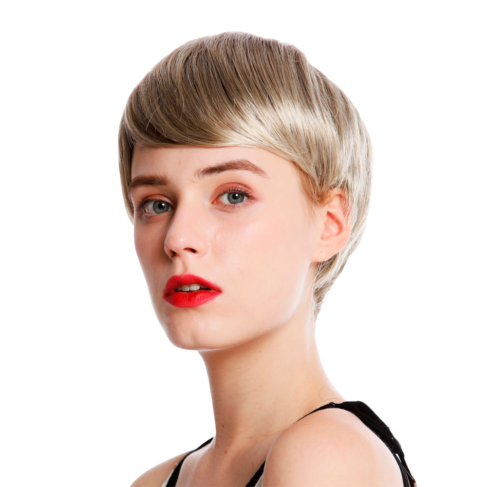 Kategorie-Bild für Perücken im Page Stil Kurze Kurzhaarperücke mit blonden Haaren