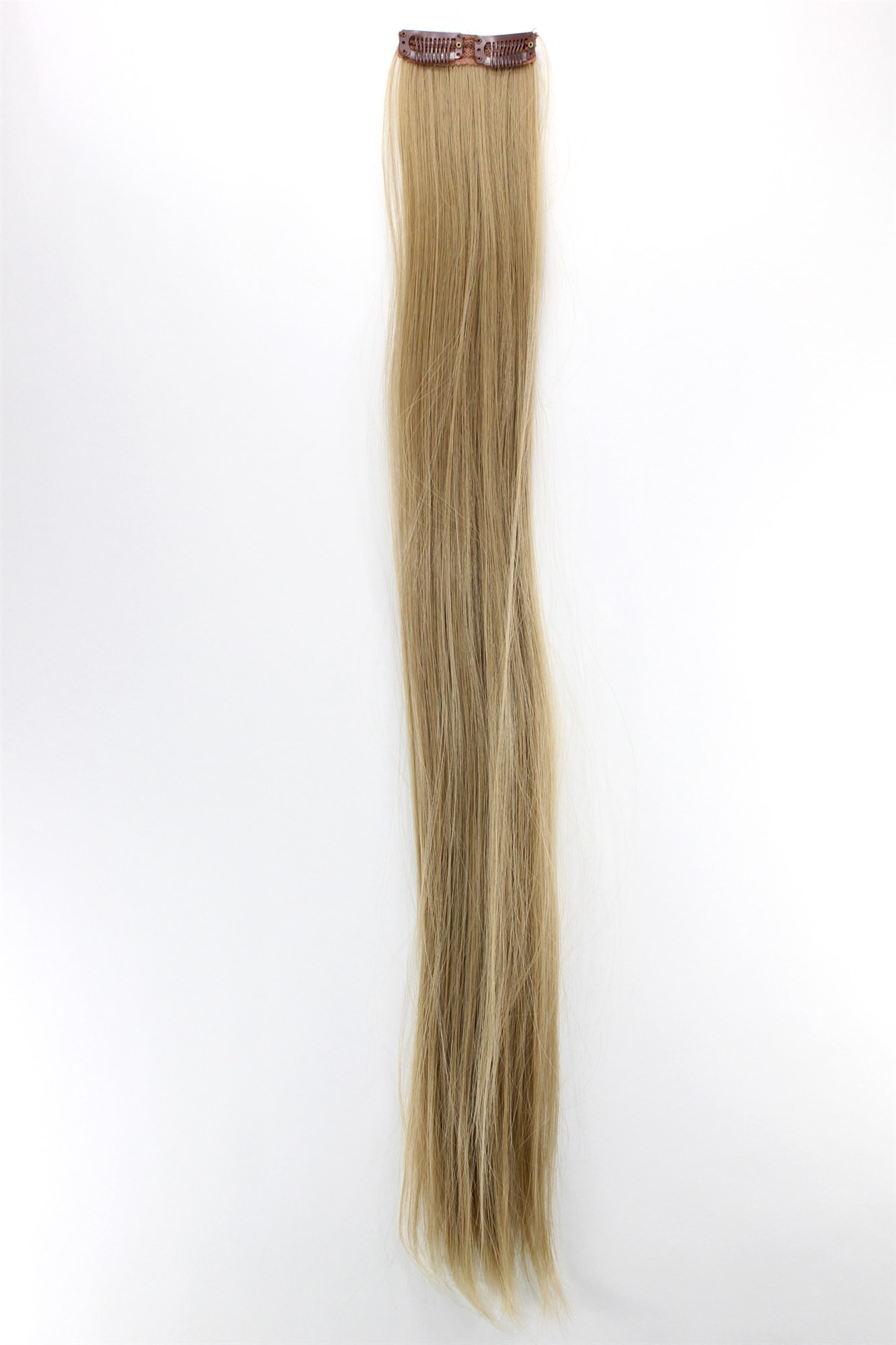 glatte Extensions Helles Aschblond 63 cm lang