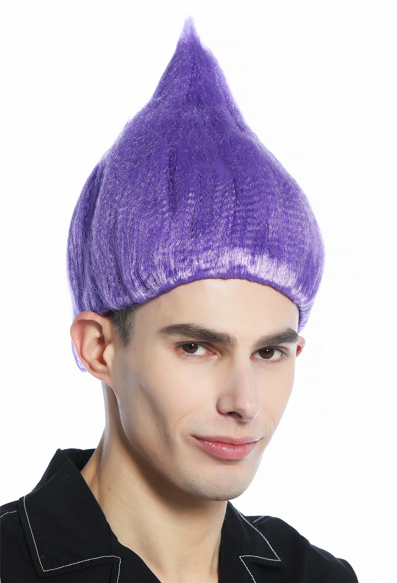 günstige Party Perücke, Perücke lila toupiert Troll Elf CW-057-P08, Ansicht 5, WIG ME UP: Ihr Perücken Online Shop wellige Party Perücke Lila kurze Haare Unisex