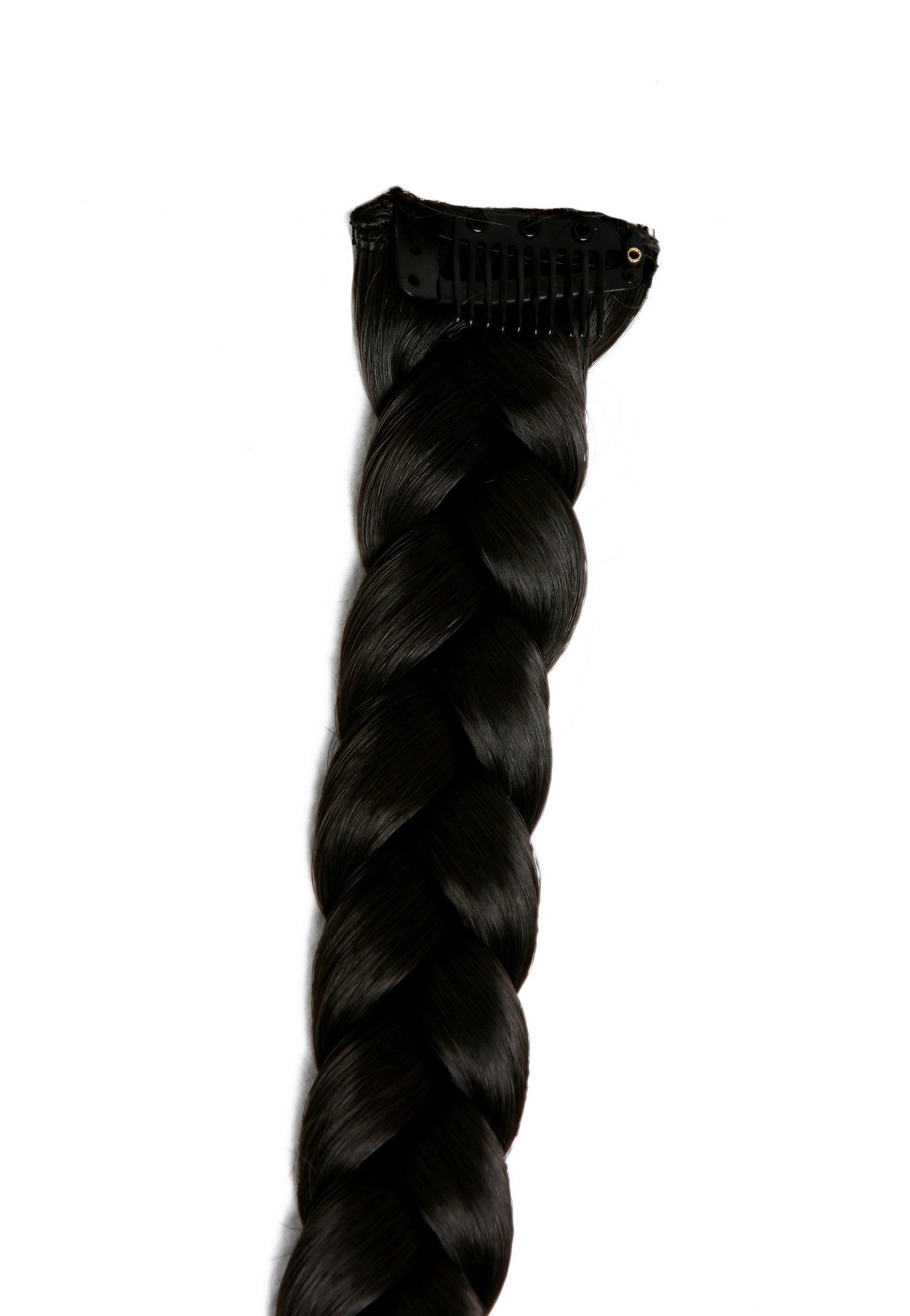 Ponytails, dark brown, Braided, long