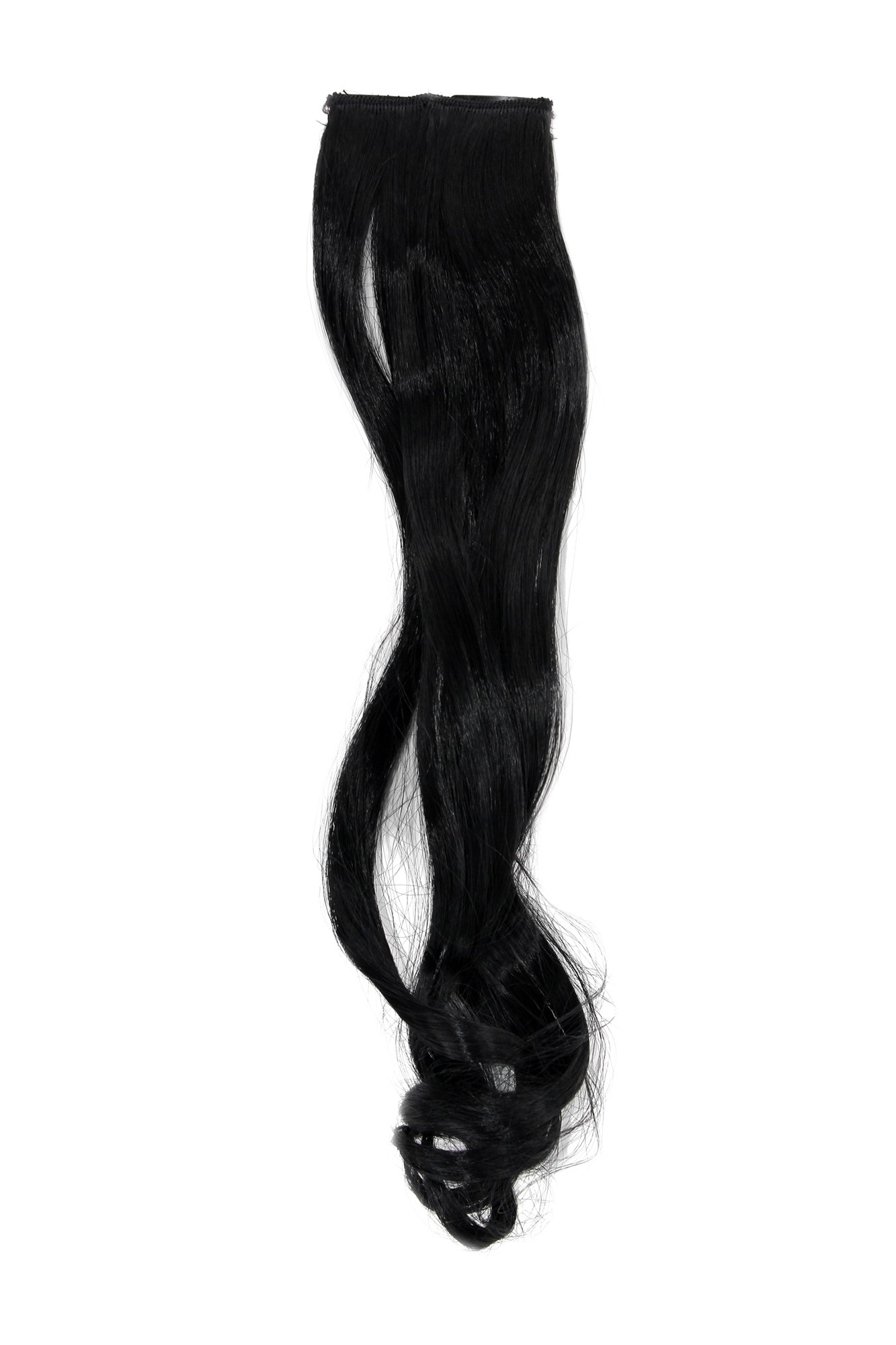 wellige Extensions Schwarz 45 cm lang