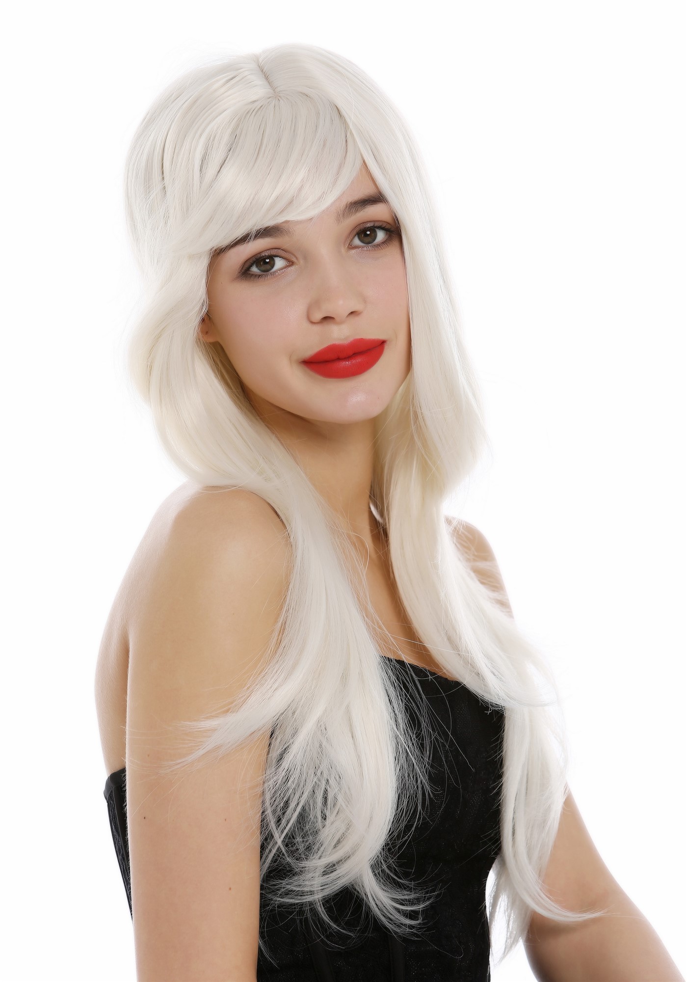 Quality Wigs, Ladies, white blonde, straight, long