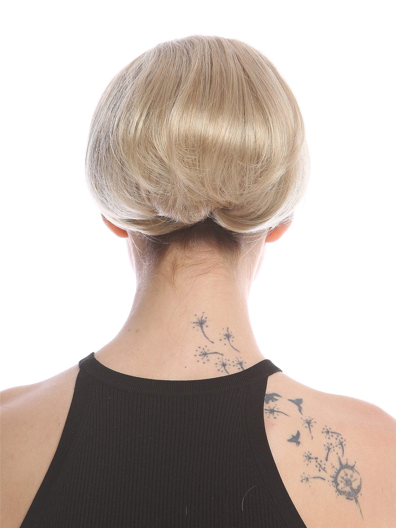 Ponytail Hairpiece short straight voluminous like hair bun light ash blond 909AB, view 2, WIG ME UP: Your Perücken Online Shop Ponytails, ash blonde, curled, short