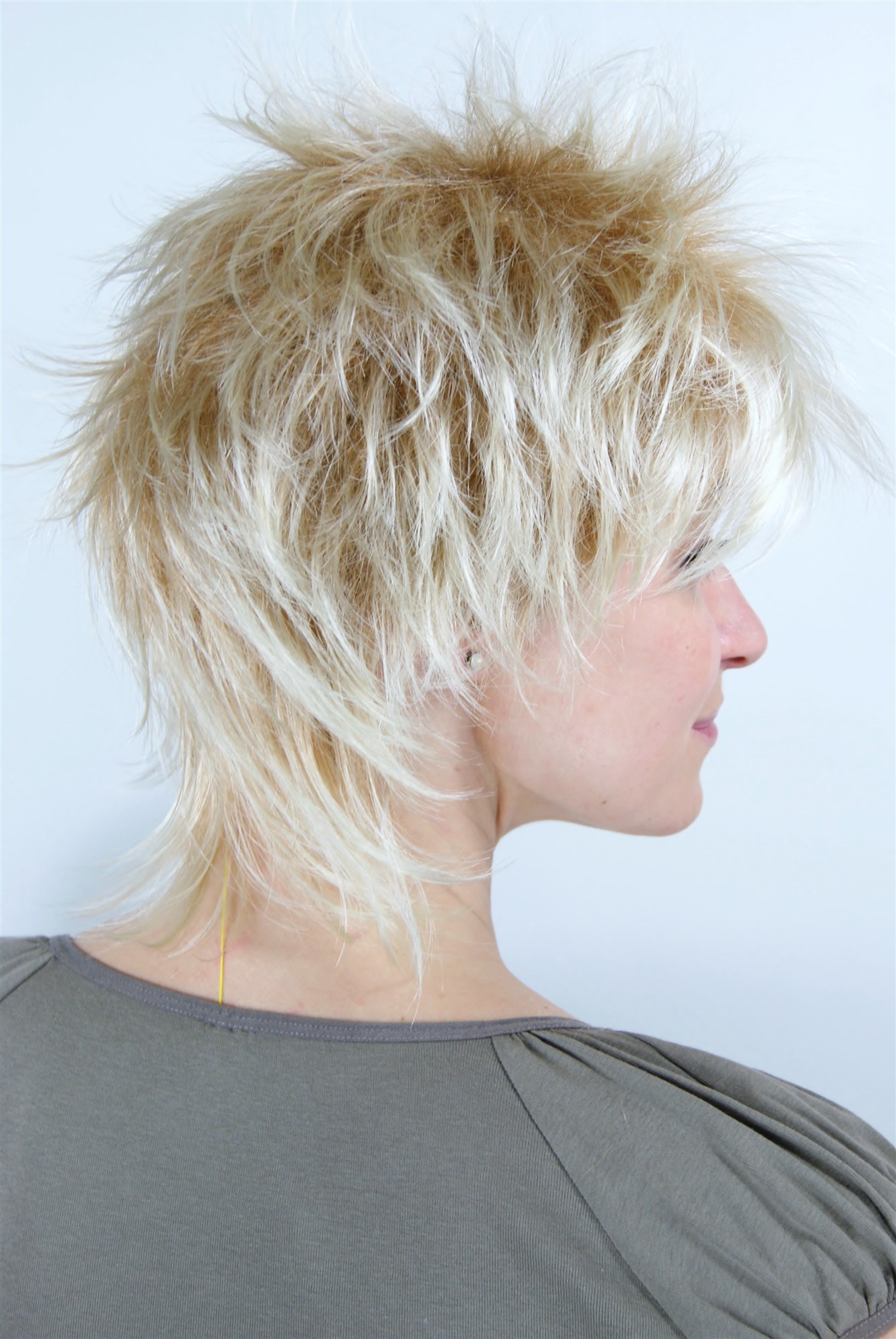 Lady women wig short spikey wild retro styled hair 80s blond mix 26155, view 4, WIG ME UP: Your Perücken Online Shop Quality Wigs, Ladies, Blonde, wavy, short