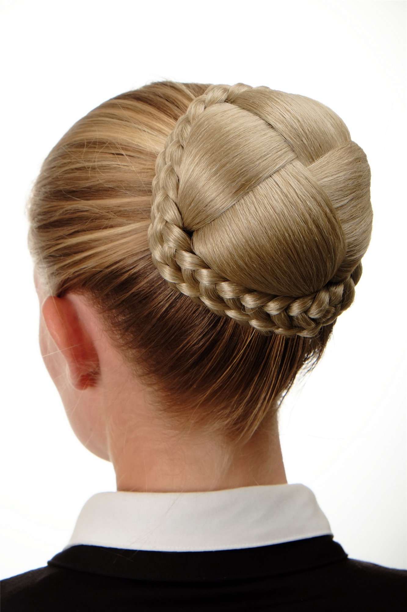 Dutt Haarteil geflochten Haarknoten Hell-Aschblond N796-22, Ansicht 2, WIG ME UP: Ihr Perücken Online Shop geflochtener Dutt Haarteil Hell-Aschblond