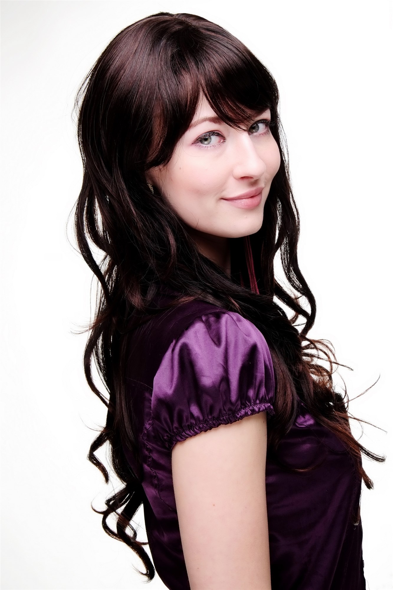 hochwertige Qualitätsperücken, Perücke lang wallendes Haar wellig leicht lockig Schwarz-Braun-Mix 9204S-2T33, Ansicht 2, WIG ME UP: Ihr Perücken Online Shop lockige Tressen-Perücke mit Kopfhaut-Imitat Schwarz-Braun-Mix lange Haare für Damen