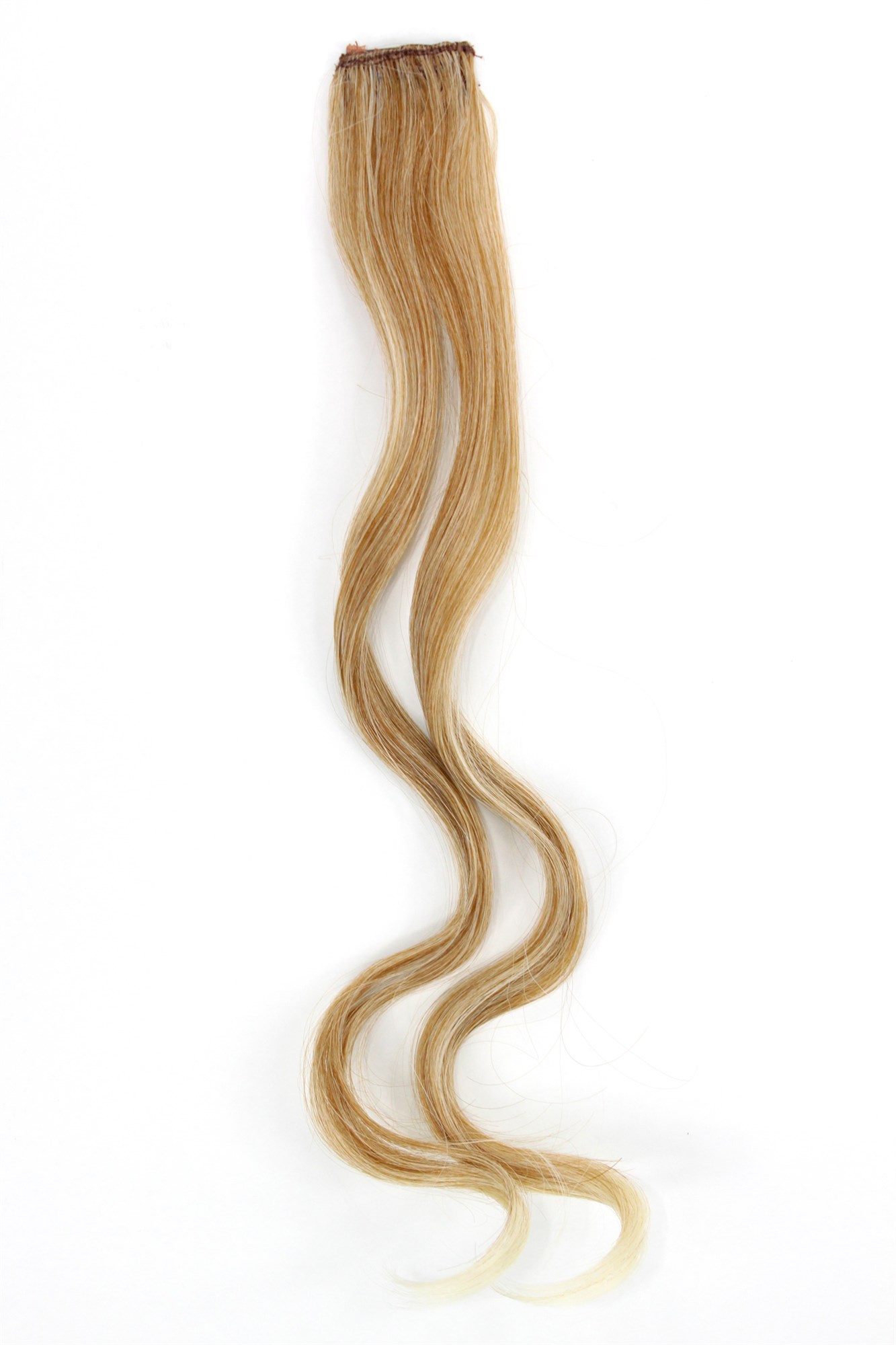 wellige Extensions Kupfer-Hell-Blond-Mix 45 cm lang