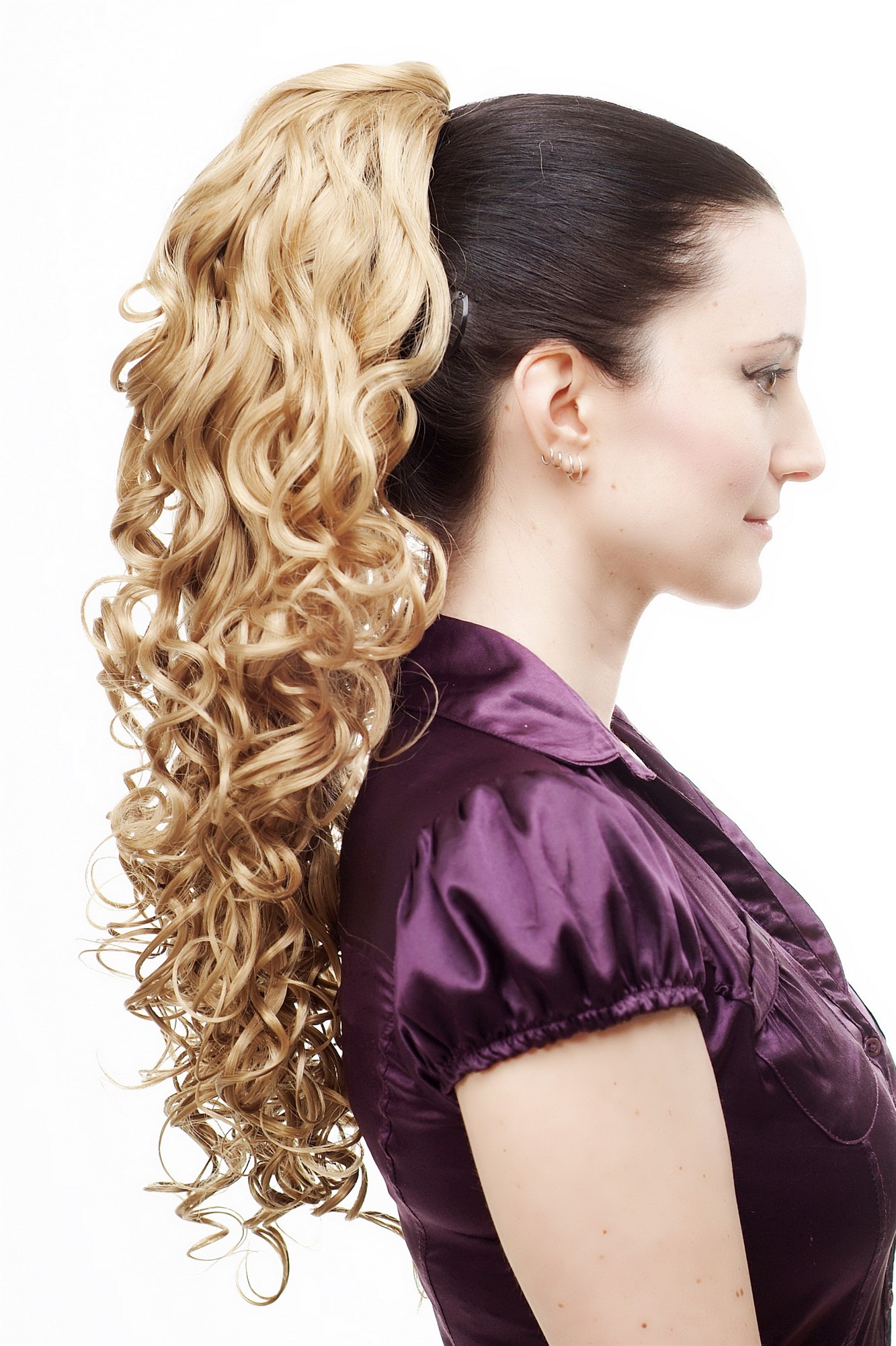 Hairpiece PONYTAIL extension VERY long MASSIVE volume voluminous curly AMAZING curls BLOND kinks, view 2, WIG ME UP: Your Perücken Online Shop Ponytails, Blonde, curled, long