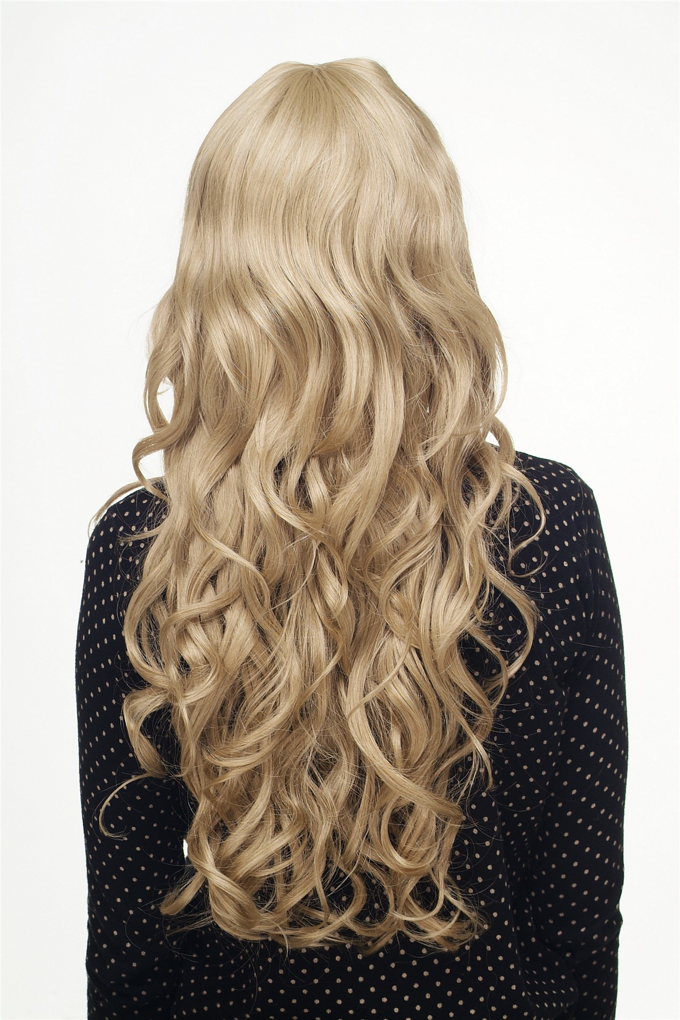 hochwertige Qualitätsperücken, Perücke lang wallendes Haar wellig leicht lockig Hell-Aschblond 9204S-22, Ansicht 4, WIG ME UP: Ihr Perücken Online Shop lockige Tressen-Perücke mit Kopfhaut-Imitat Hell-Aschblond lange Haare für Damen