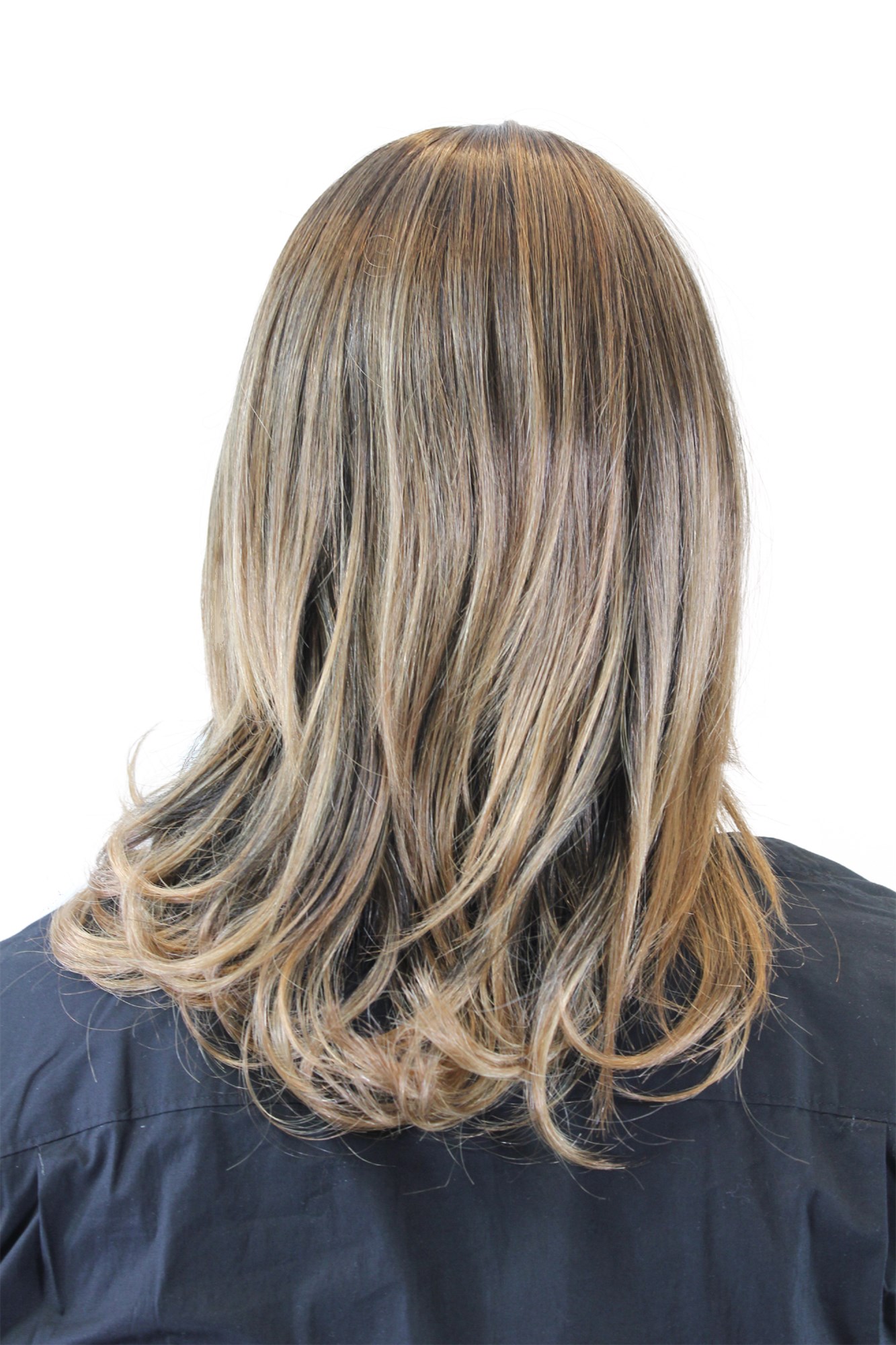 Men's WIG (for Men or Unisex) HIGH  synthetic straight INDIE MUSICIAN BROWN + BLOND ends, view 2, WIG ME UP: Your Perücken Online Shop Quality Wigs, Men, Blonde, straight, shoulder-length