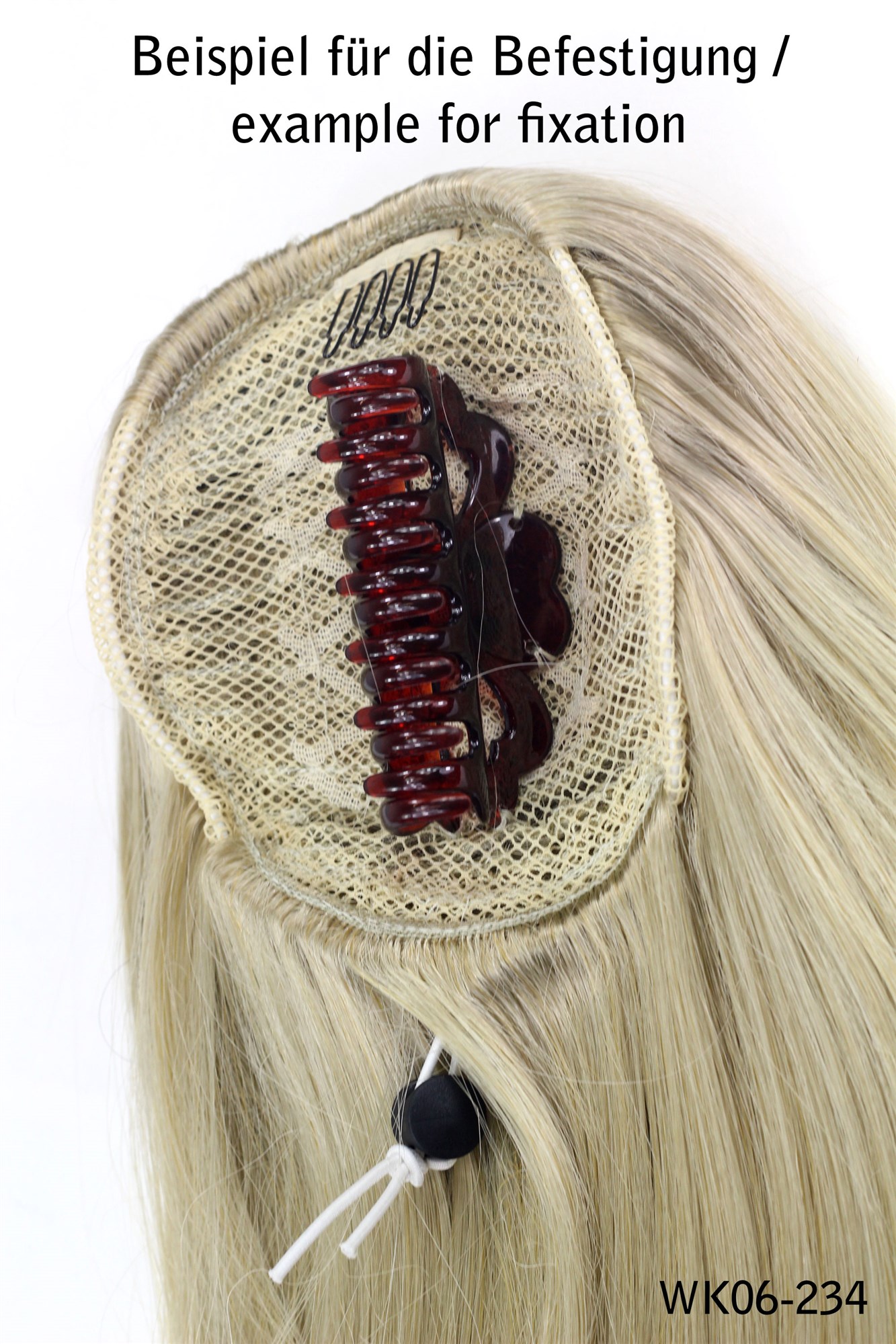 Hairpiece PONYTAIL extension VERY long AMAZING volume BLACK straight WK06-1B, view 3, WIG ME UP: Your Perücken Online Shop Ponytails, velvet black, straight, long