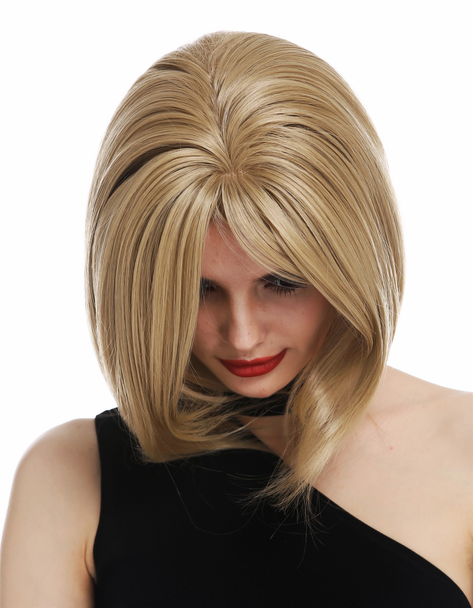 Women's wig short shoulder length long bob blonde medium blonde TYS-056D, view 3, WIG ME UP: Your Perücken Online Shop Quality Wigs, Ladies, medium blonde, straight, shoulder-length