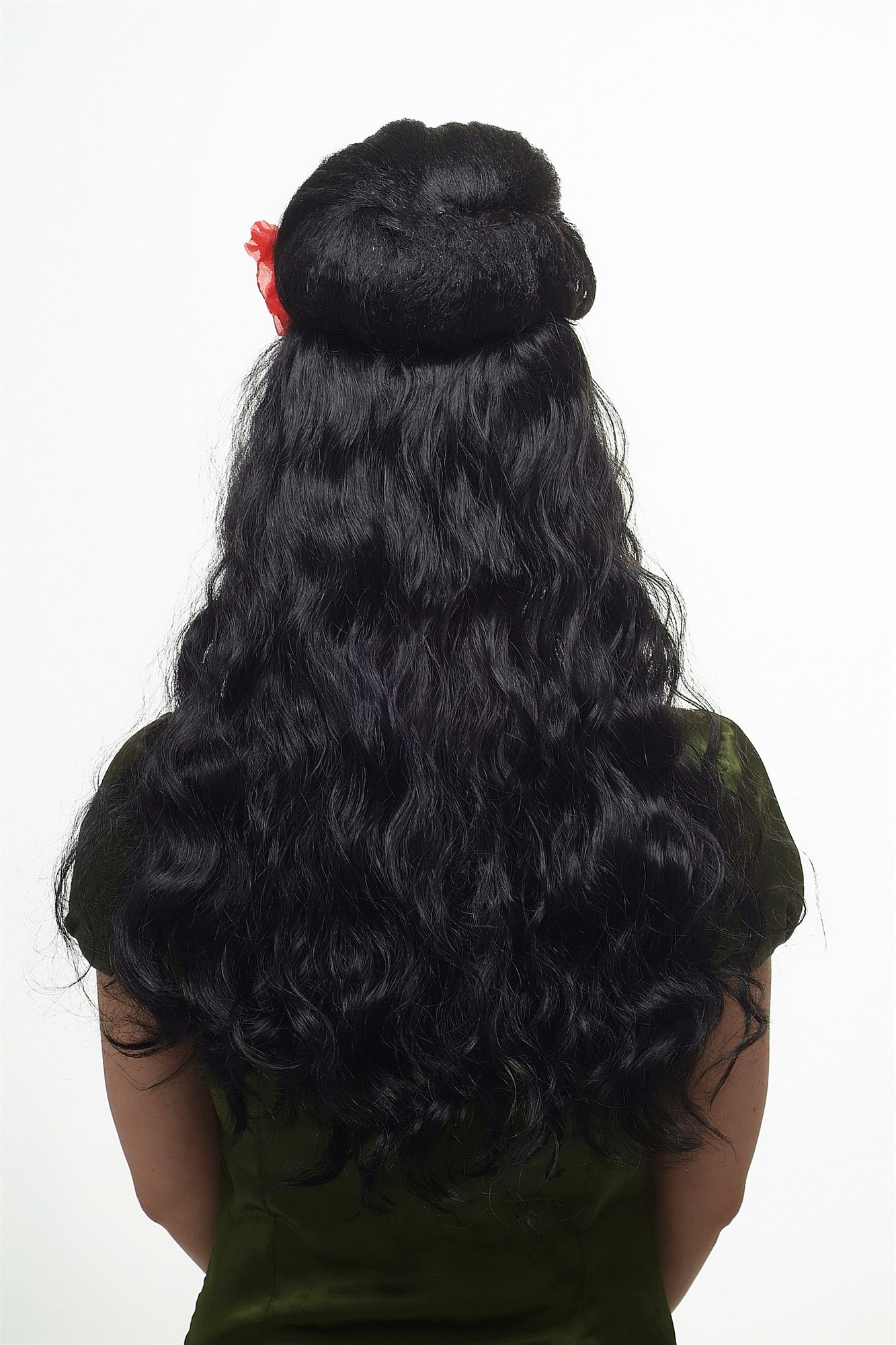 Party Wig, Ladies, Black, wavy, long