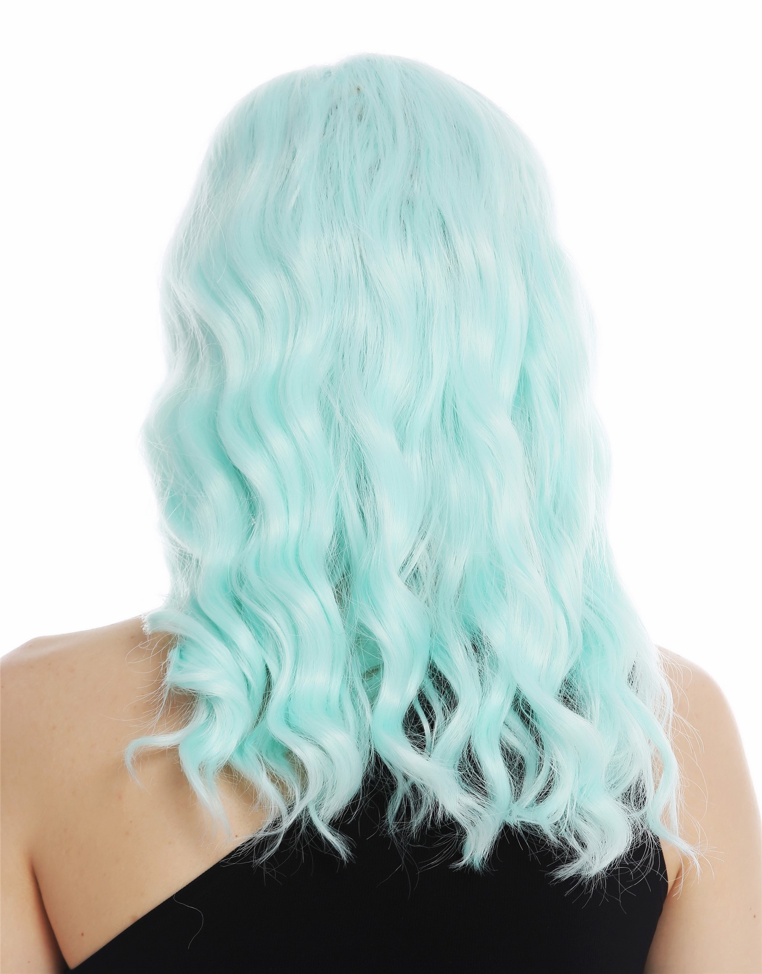 Quality Wigs, Ladies, light green, wavy, shoulder-length
