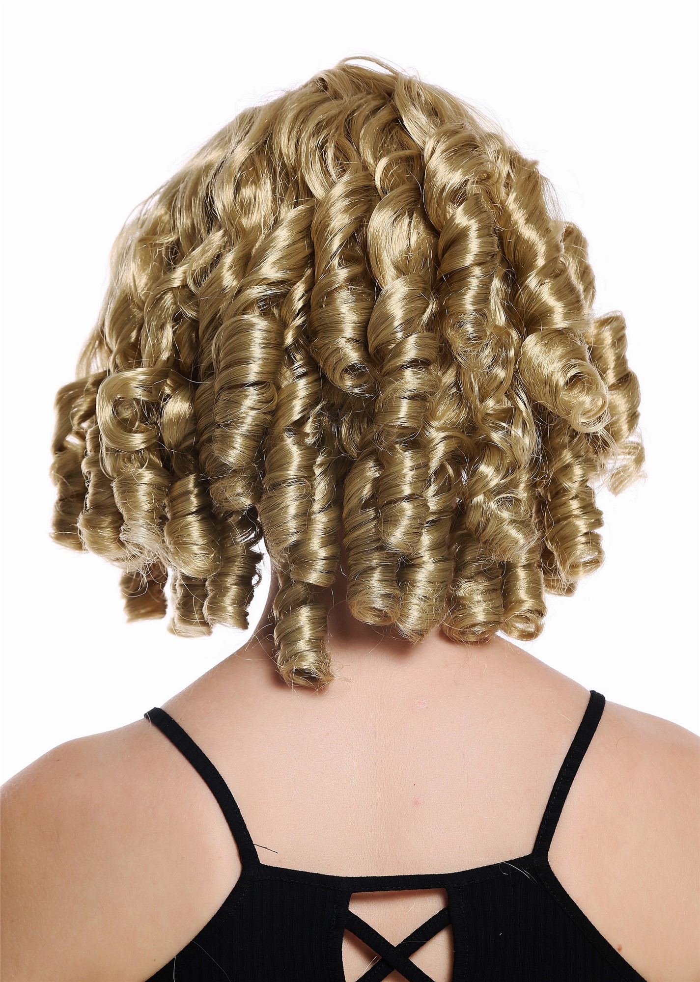 Women's party wig Baroque Gothic Lolita cosplay corkscrew curls blonde 91308, view 4, WIG ME UP: Your Perücken Online Shop Party Wig, Ladies, light blonde, curled, shoulder-length