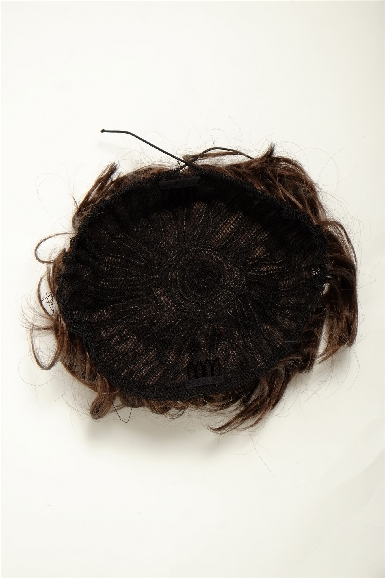 Haarteil Dutt Haarrose Buschig Mittelbraun Q840-6, Ansicht 2, WIG ME UP: Ihr Perücken Online Shop lockiger Dutt Haarteil Mittelbraun