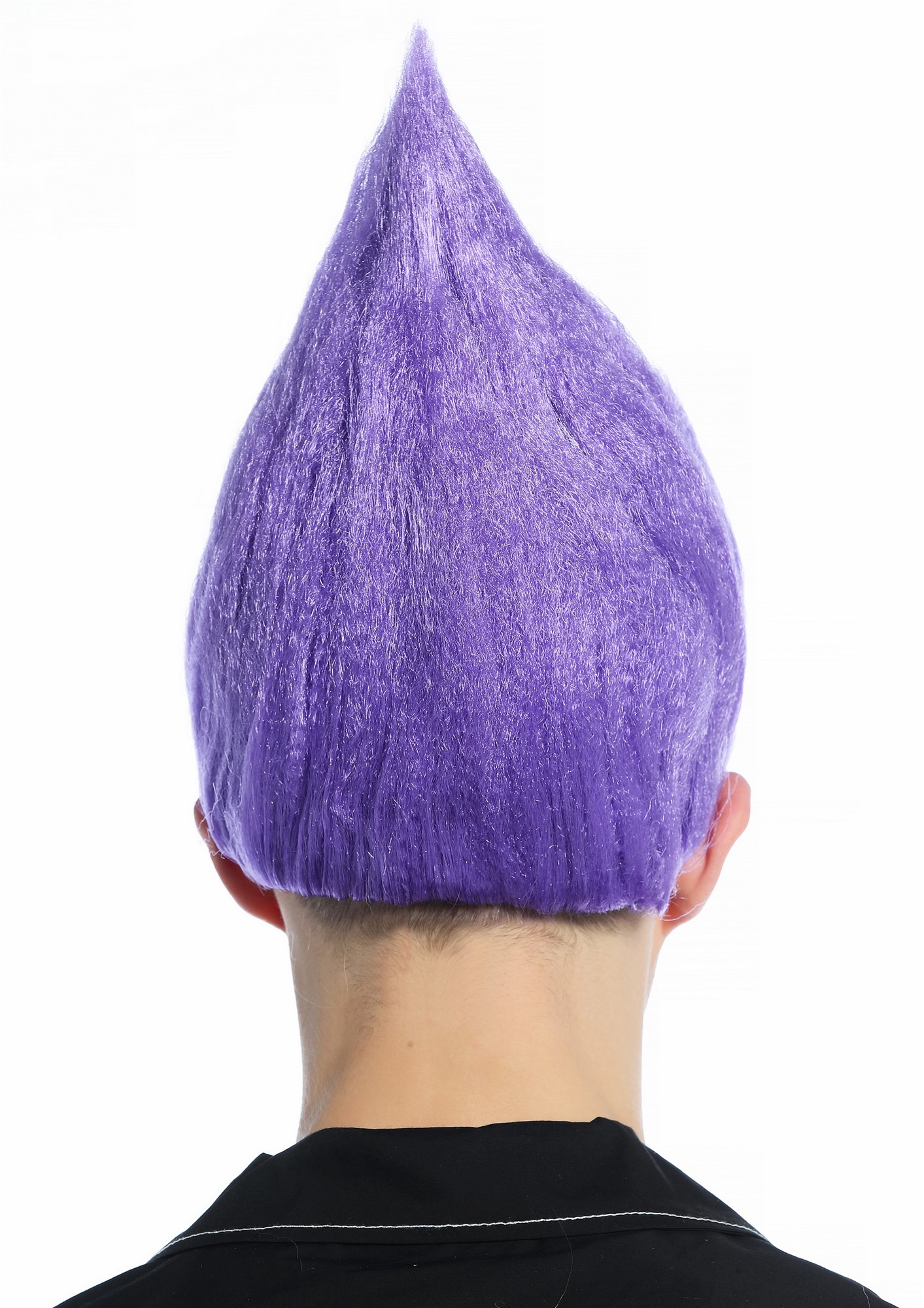 günstige Party Perücke, Perücke lila toupiert Troll Elf CW-057-P08, Ansicht 4, WIG ME UP: Ihr Perücken Online Shop wellige Party Perücke Lila kurze Haare Unisex