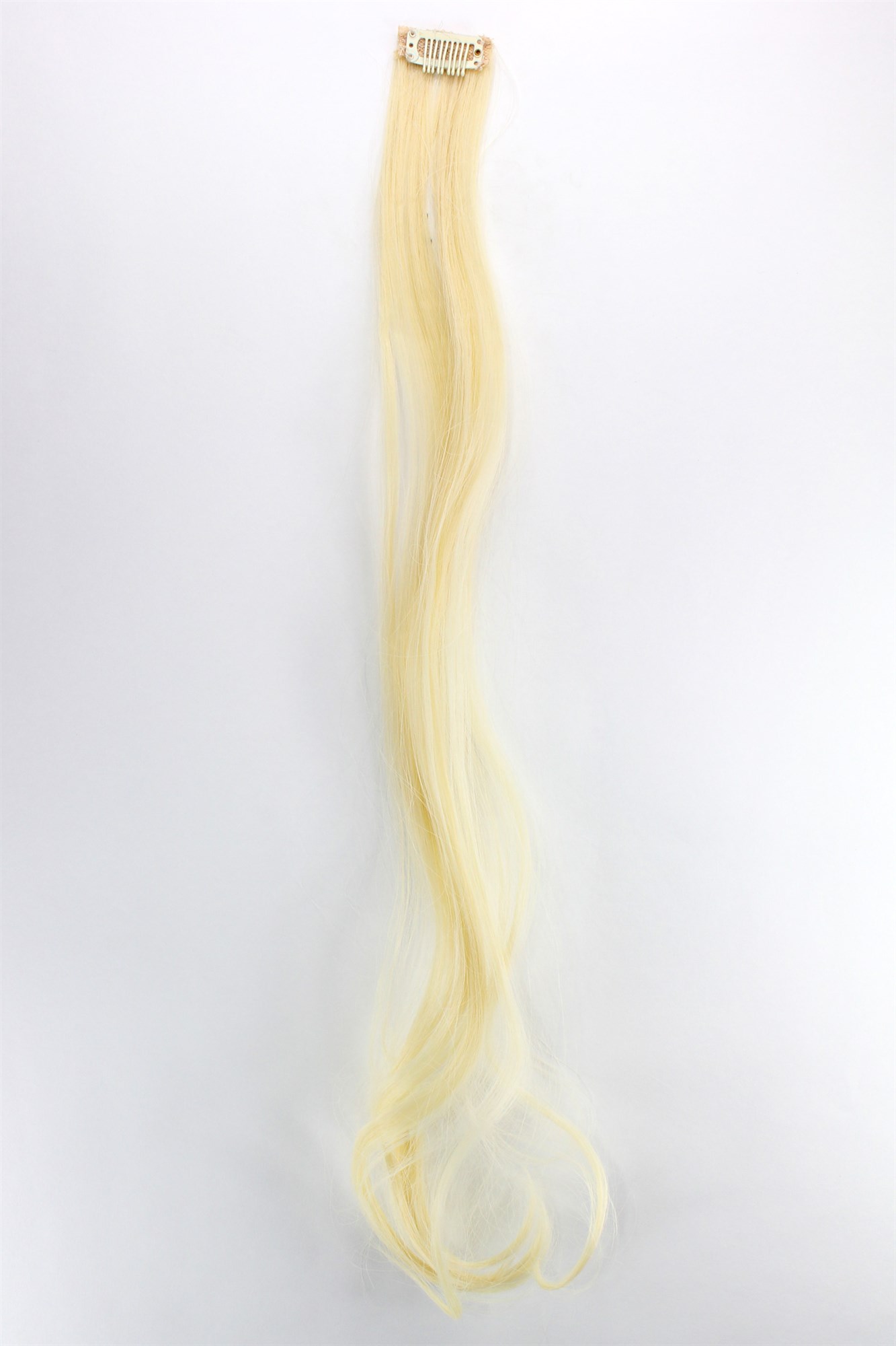 1 Clip Extension Strähne wellig 65 cm Hell-Blond YZF-P1C25-88, Ansicht 2, WIG ME UP: Ihr Perücken Online Shop wellige Extensions Hellblond 63 cm lang