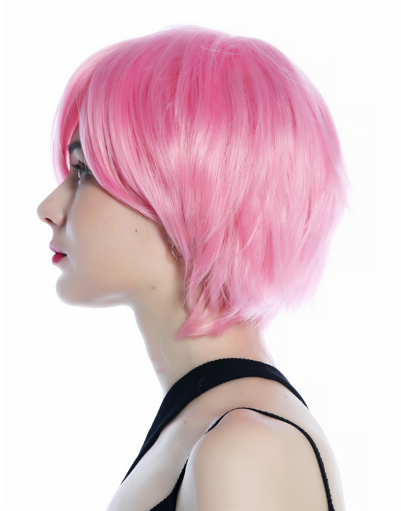 Quality Wigs, Ladies, light pink, straight, short