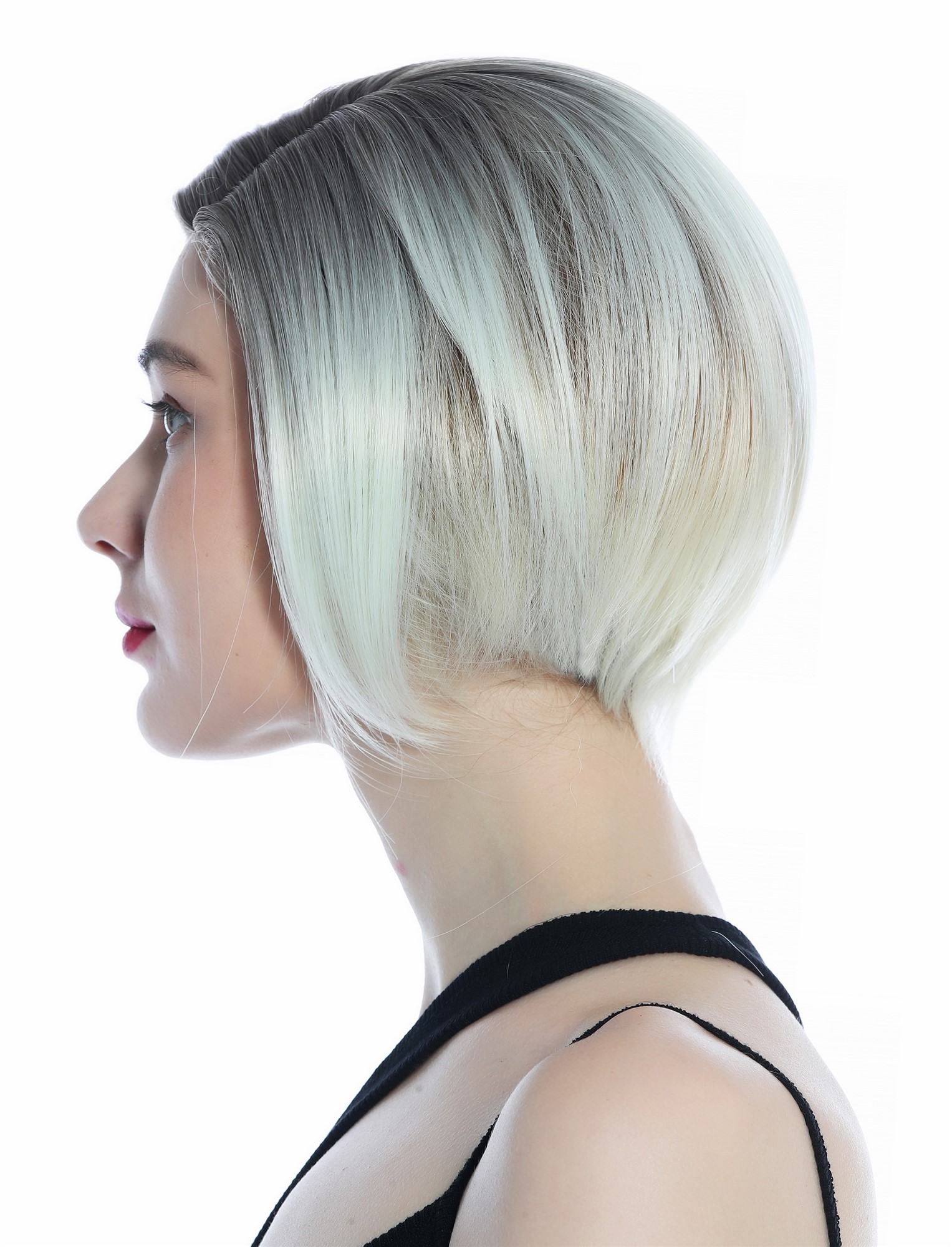 Ladies' Wig women short smooth parting ombre dark blonde to platinum SZL0581, view 4, WIG ME UP: Your Perücken Online Shop Quality Wigs, Ladies, light blonde-copper gold mix, straight, short