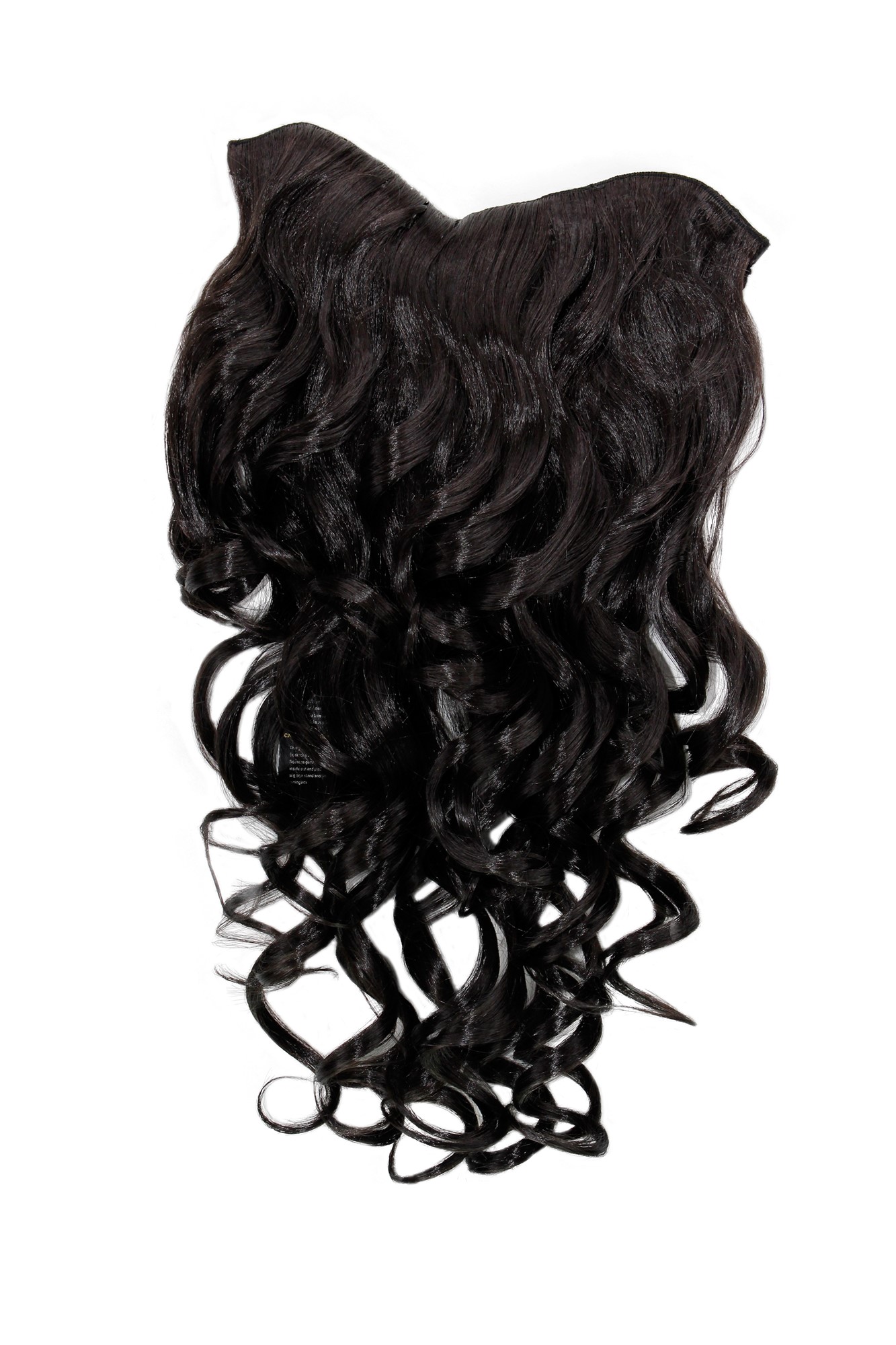 Halfwig, dark brown, wavy, long