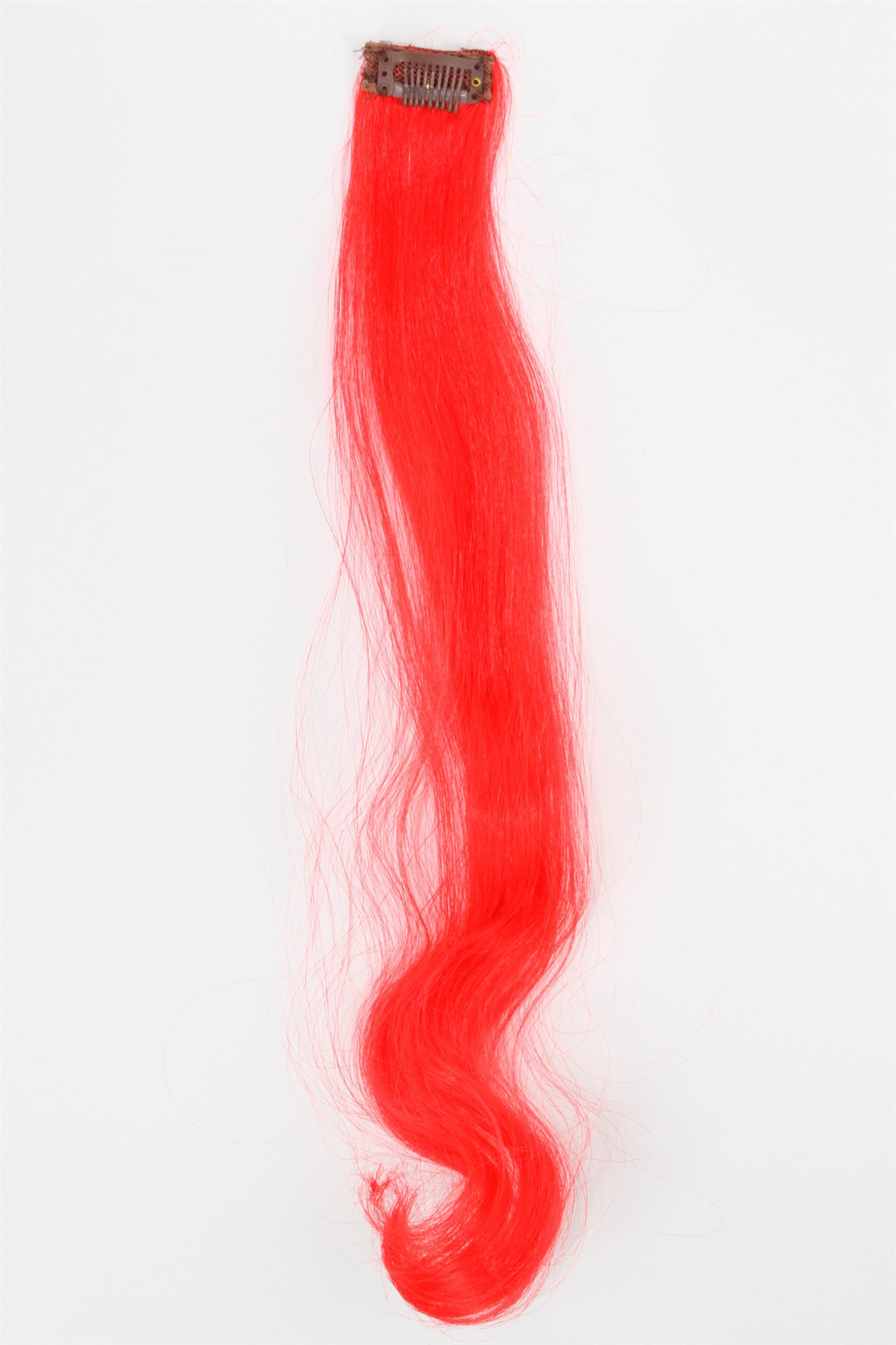 1 Clip-In Extension Strähne wellig Hell-Rot YZF-P1C18-TF2316, Ansicht 2, WIG ME UP: Ihr Perücken Online Shop wellige Extensions Helles Rot 45 cm lang