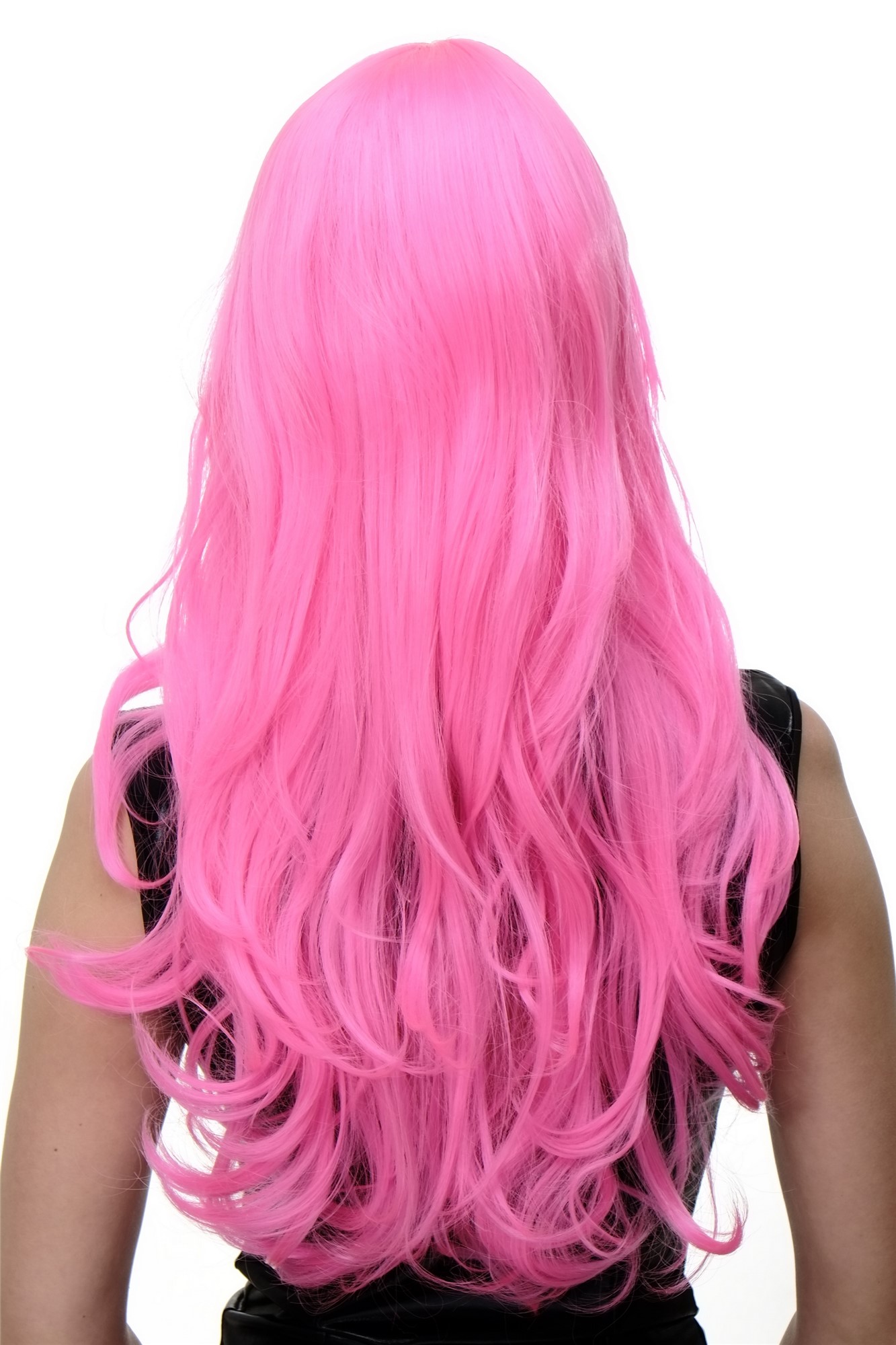 Glamorous & Excentric Lady  Wig pretty in pink middle parting long fringe straight to wavy, view 4, WIG ME UP: Your Perücken Online Shop Quality Wigs, Ladies, Pink, wavy, long