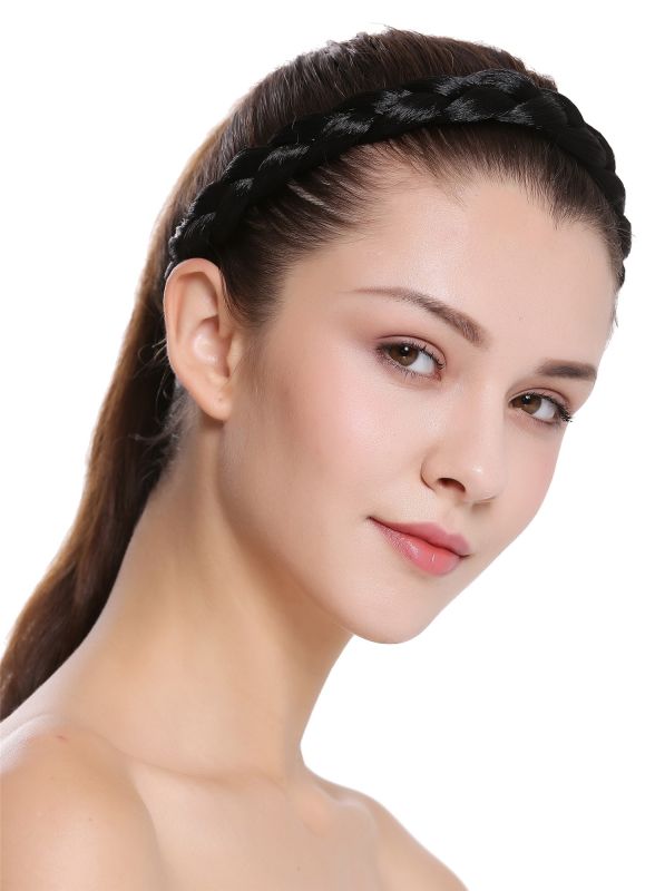 2 Stück Haargummis Im Zopf-Look – Elastische Haarbänder Ohne Klemmen, Für Perücken & Echtes Haar