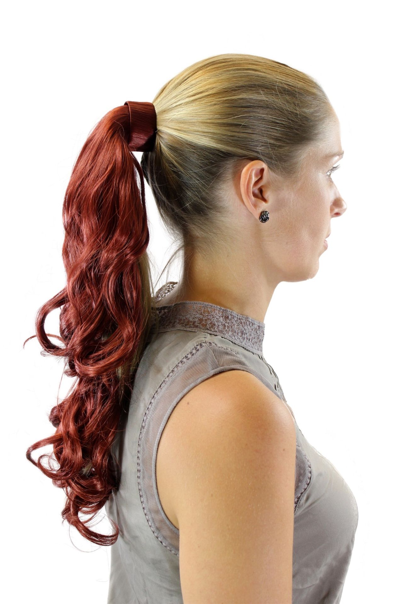 Zopf Haarreif Rot Modell: ROSY kaufen | Perücken Online Shop
